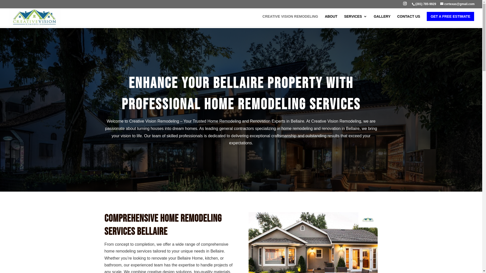 website screenshot of https://creativevisionremodeling.com