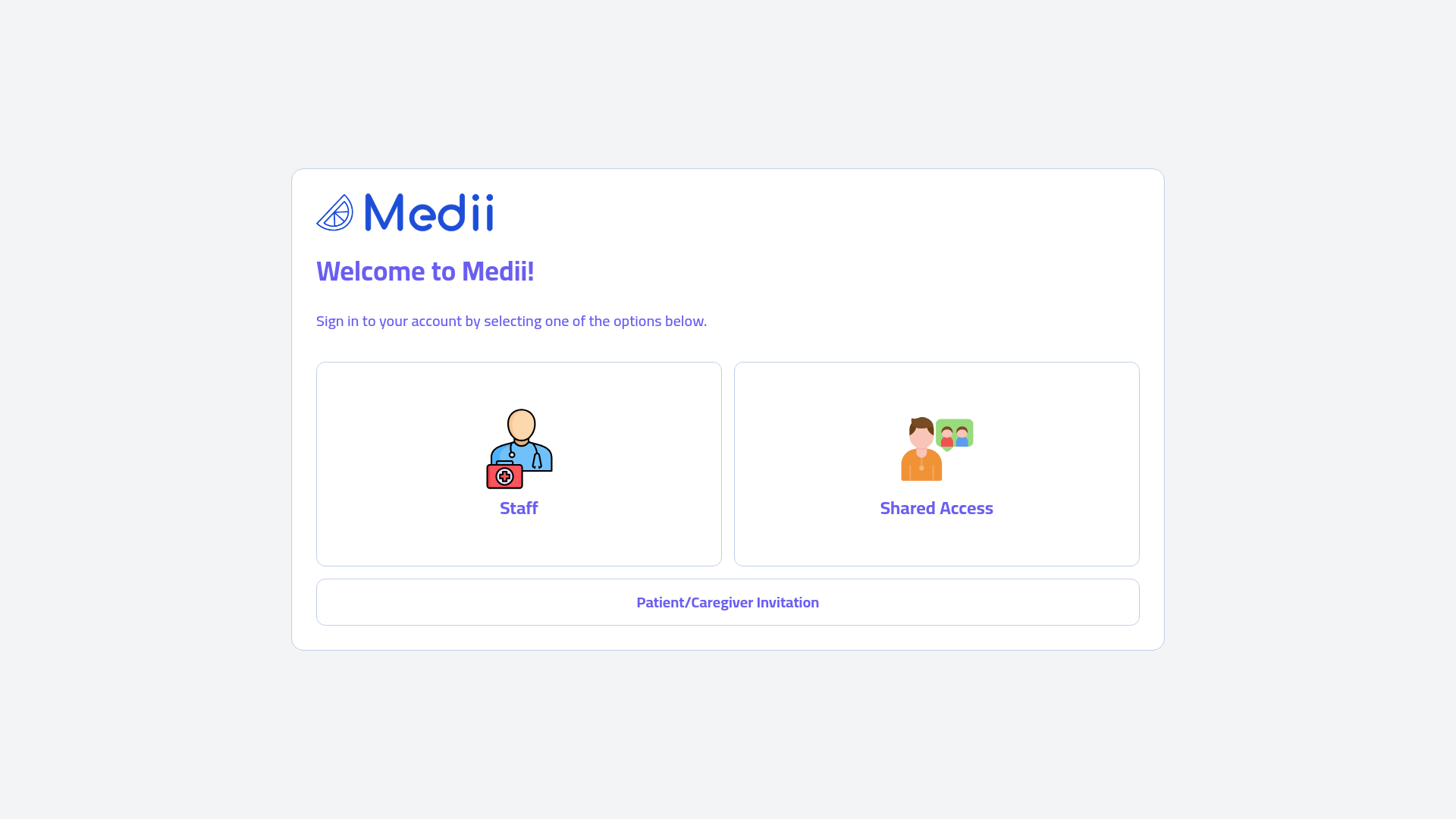 website screenshot of https://medii-dashboard.pages.dev/