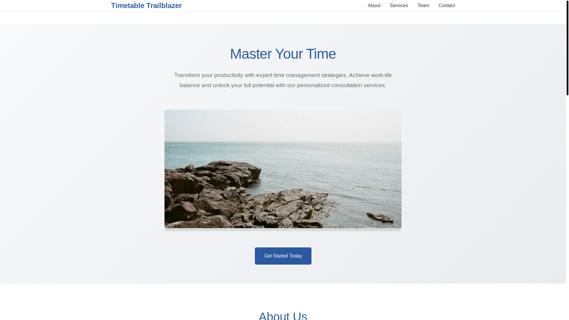 website screenshot of https://timetabletrailblazer.sbs/