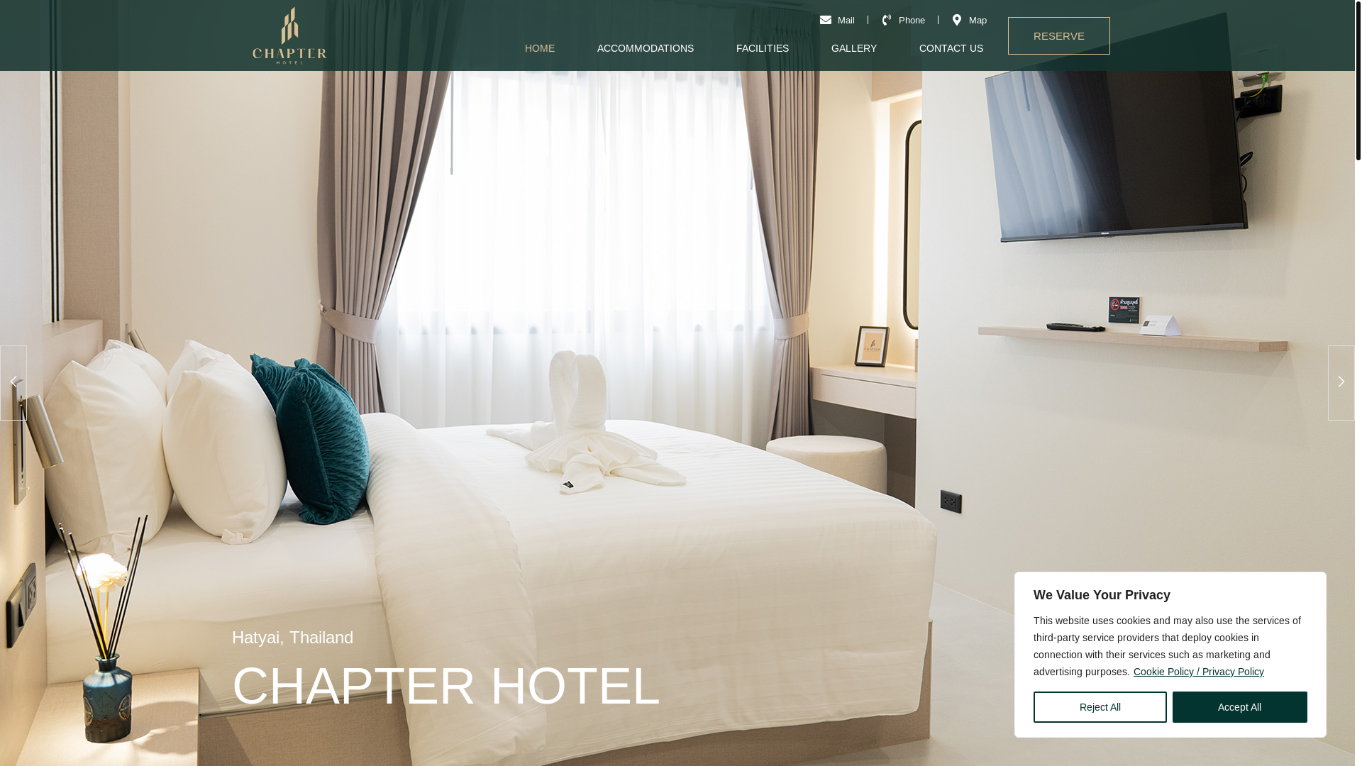 website screenshot of https://chapter-hatyai.com/