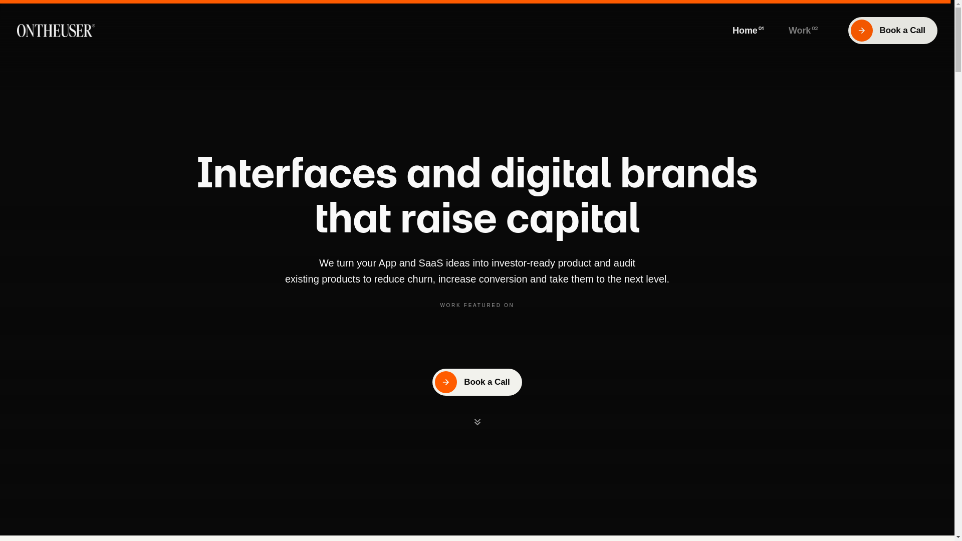 website screenshot of https://helloontheuser.com/