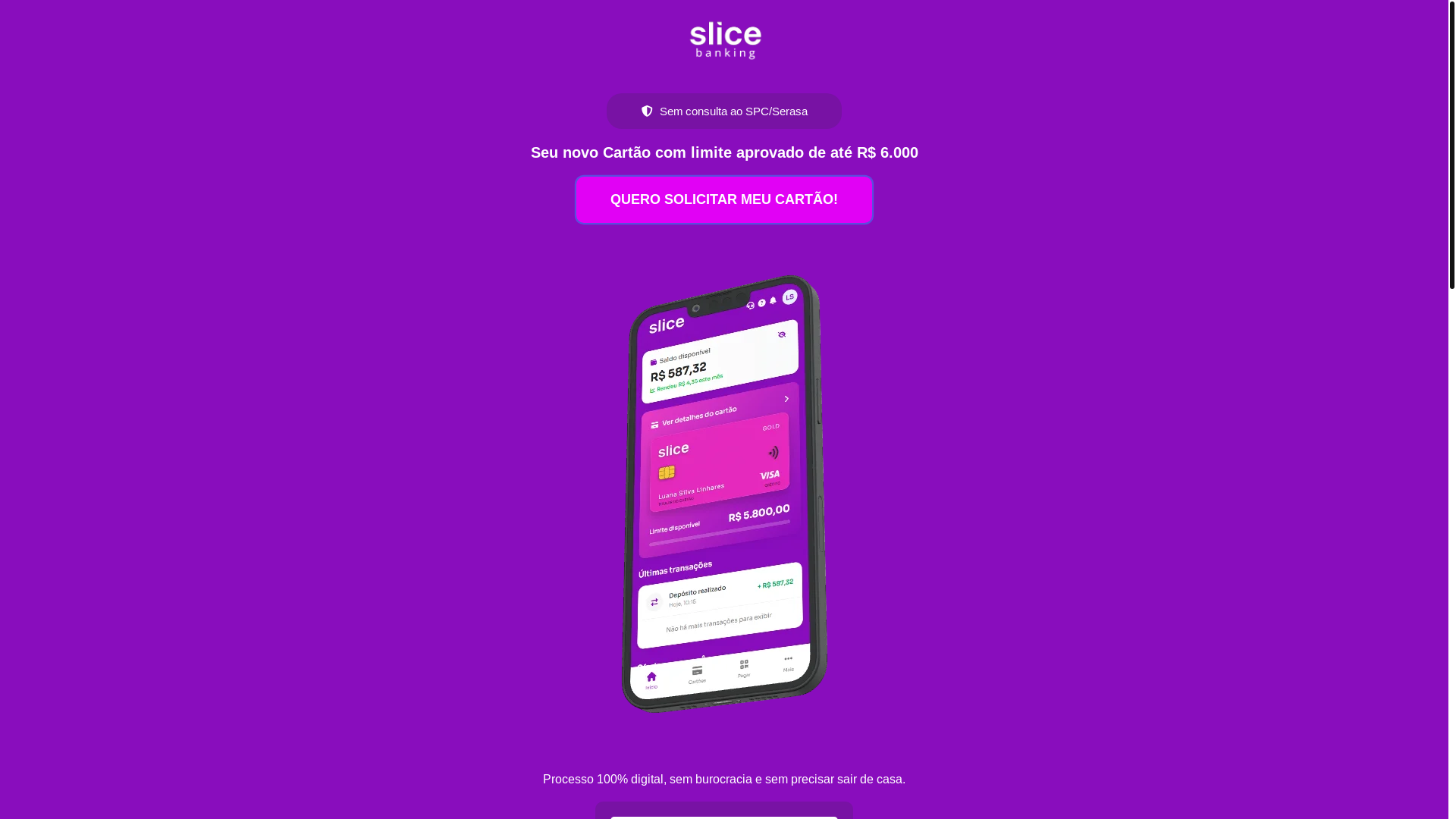 website screenshot of https://slicecard.shop/