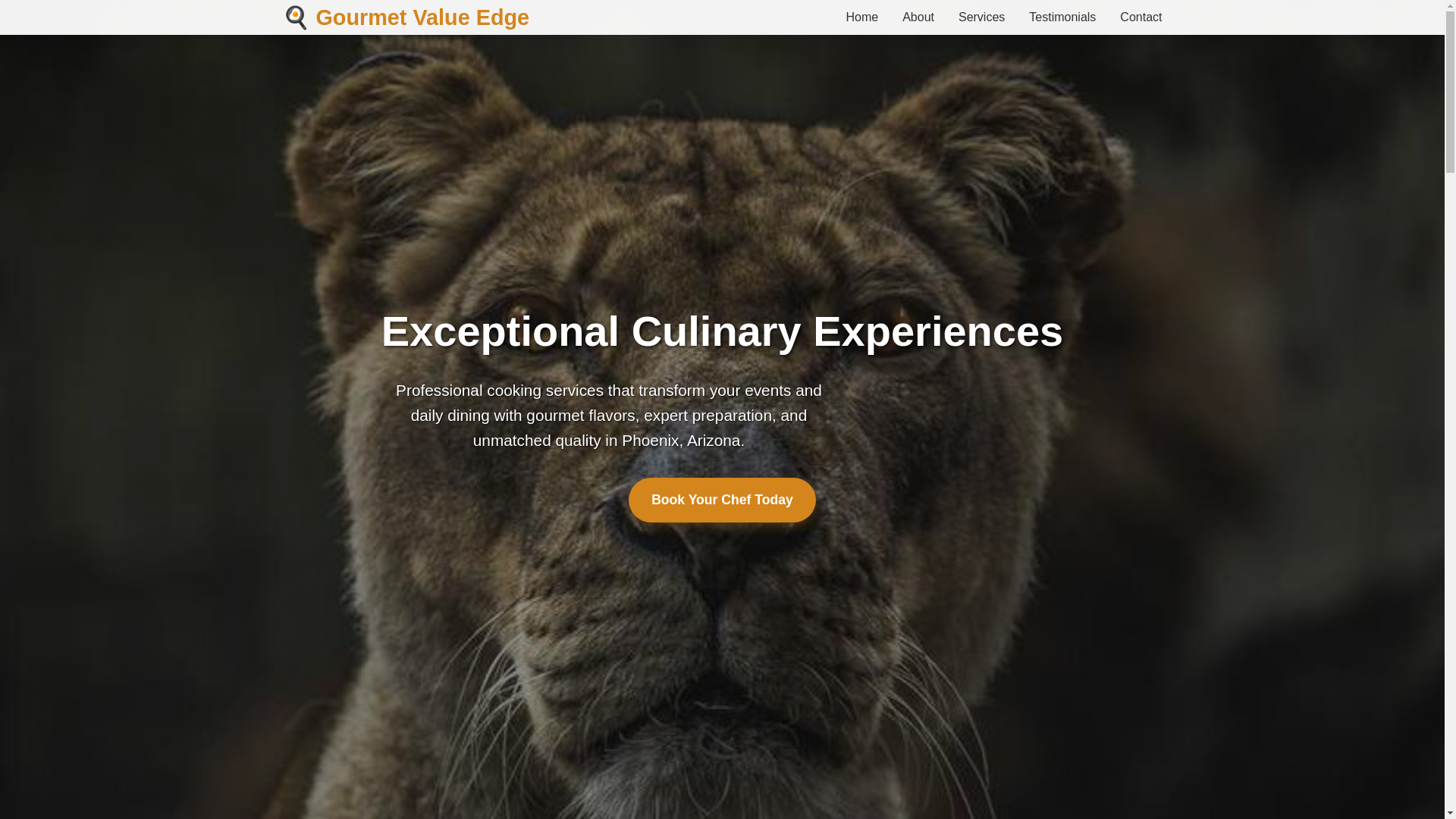 website screenshot of https://gourmetvalueedge.click/