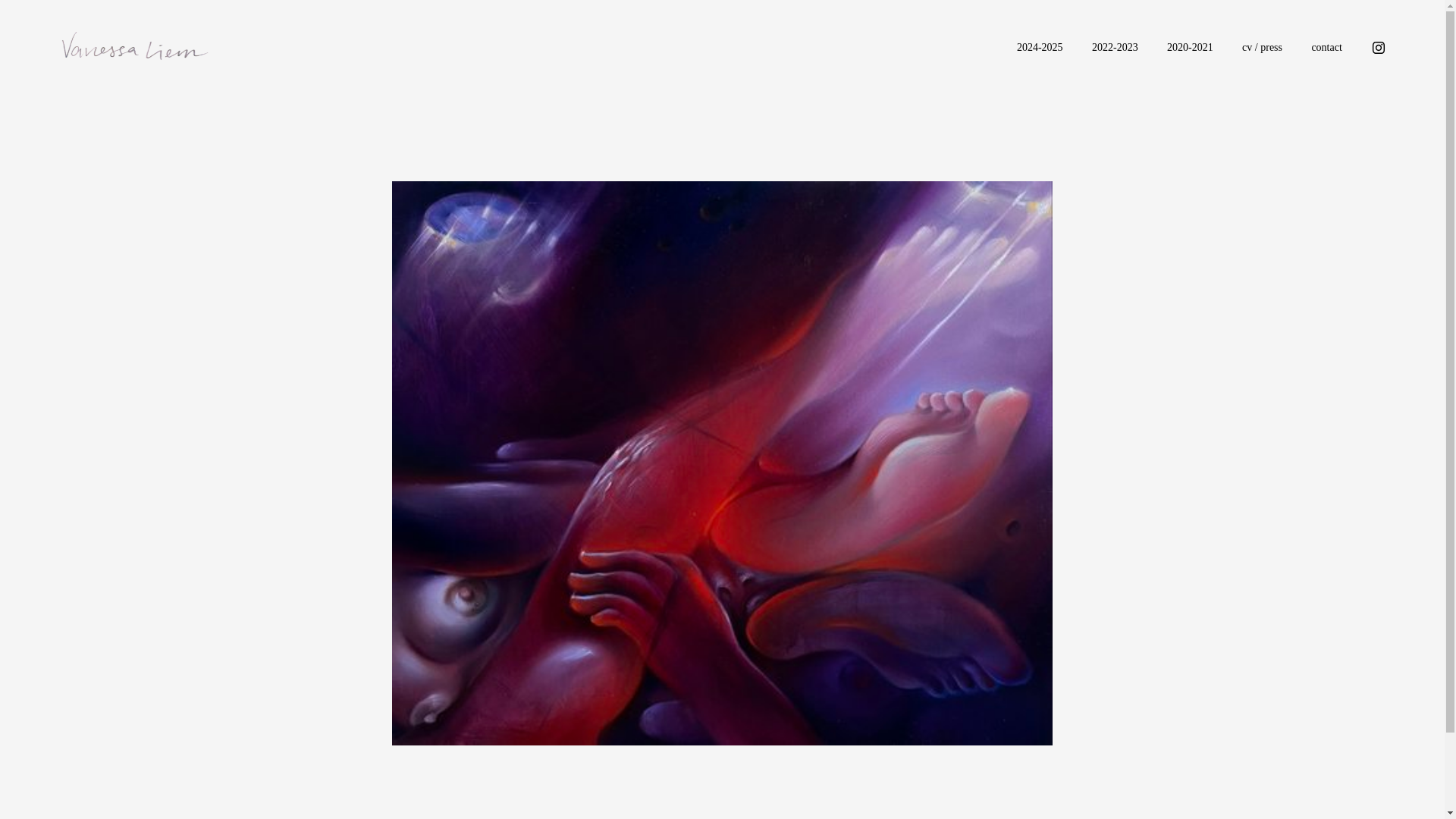 website screenshot of https://vanessaliem.art/