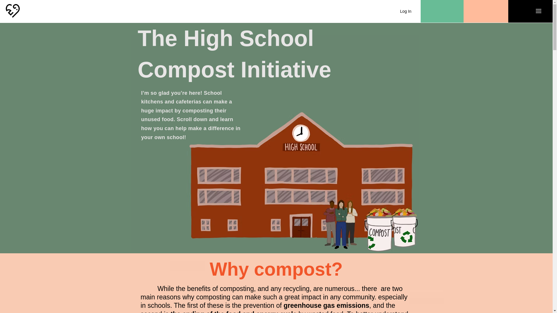 website screenshot of https://highschoolcompostinitiative.net/