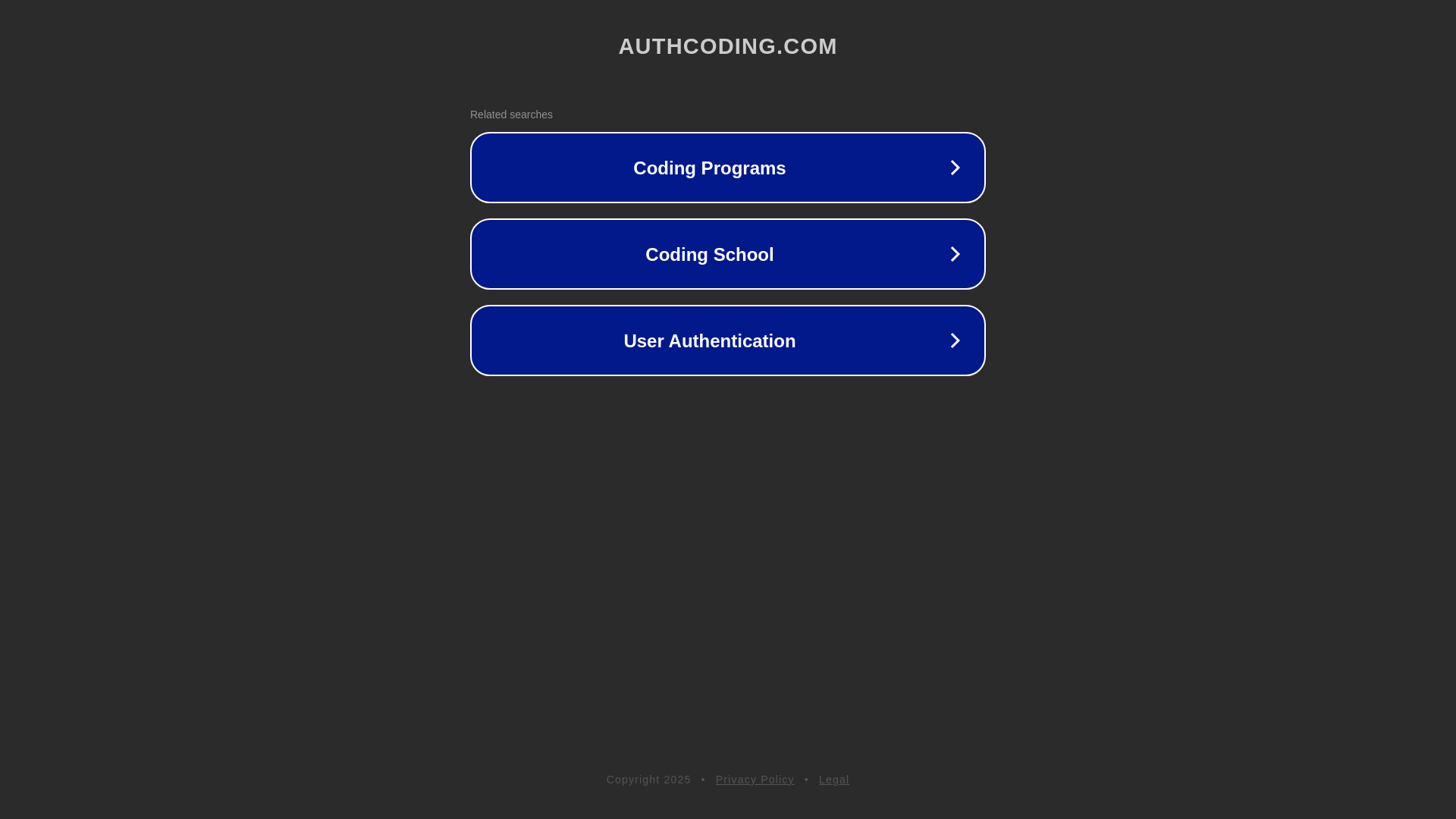 website screenshot of https://authcoding.com/