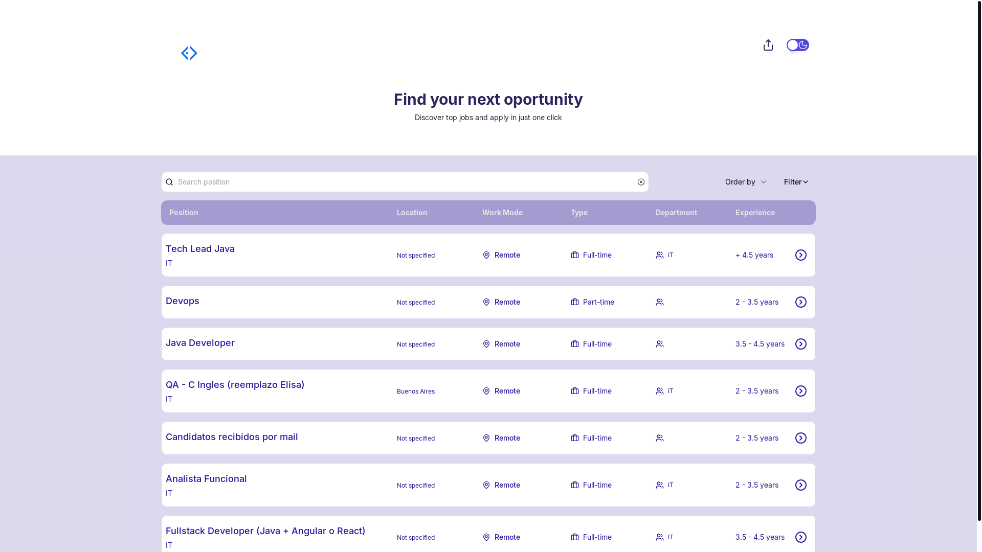 website screenshot of https://app.hi.red/jobs/flydevs