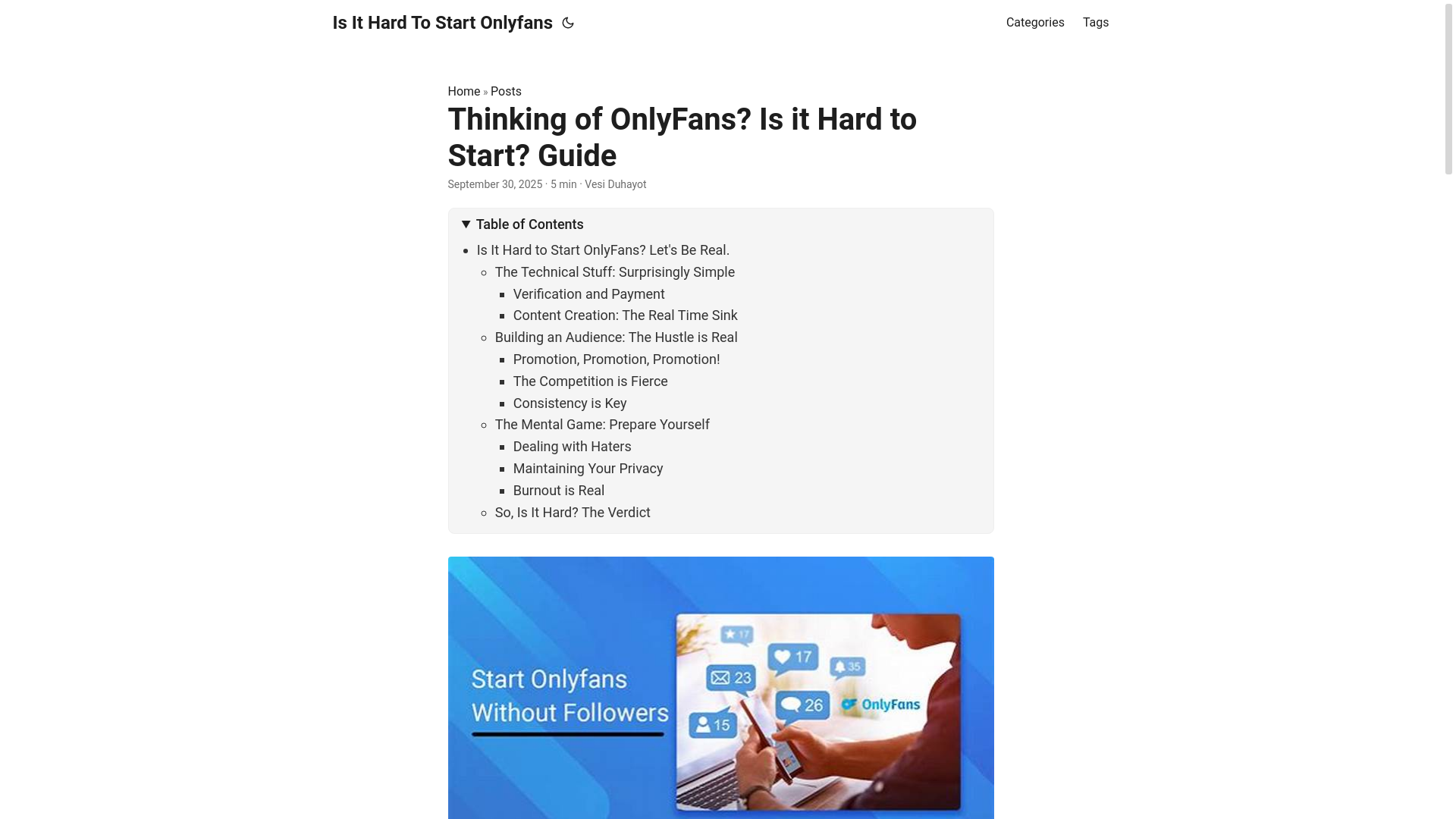 website screenshot of https://is-it-hard-to-start-onlyfans.pages.dev/