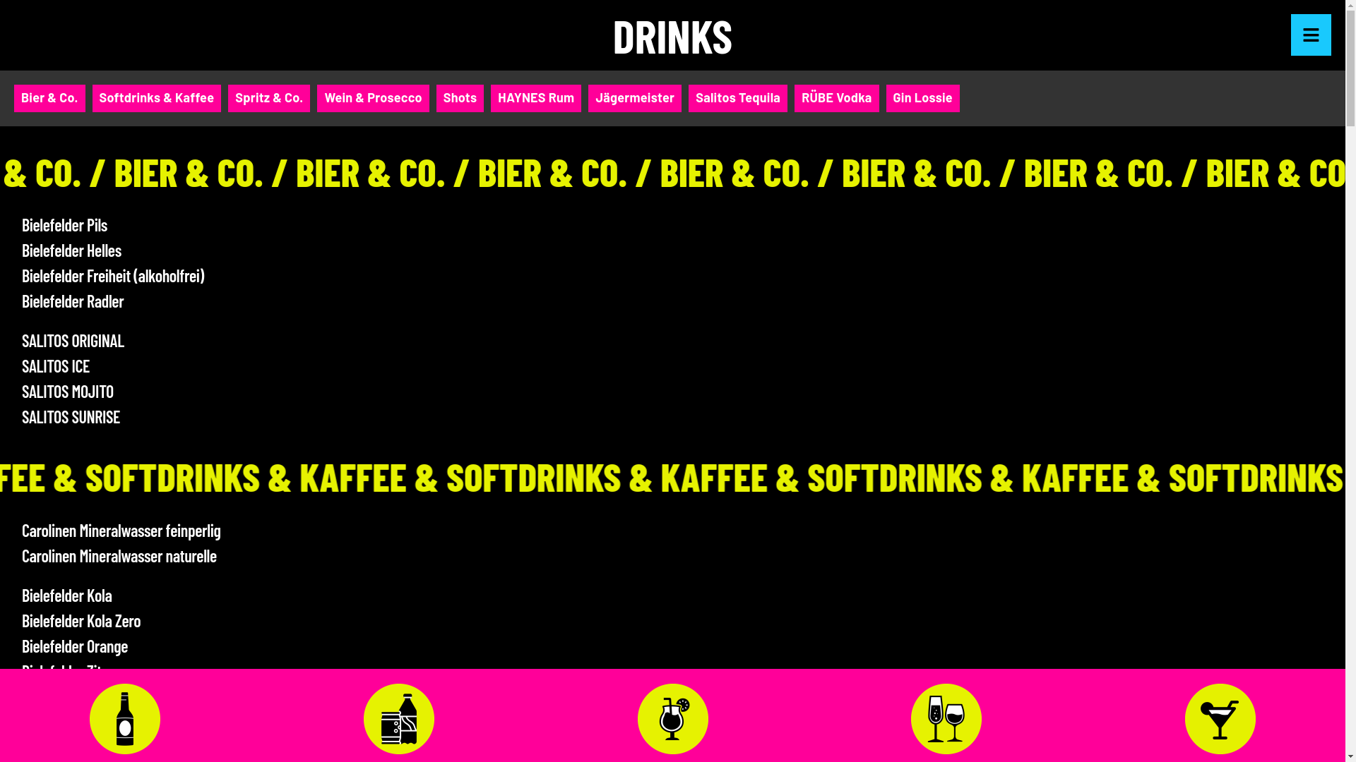 website screenshot of https://1livekrone-catering.de/