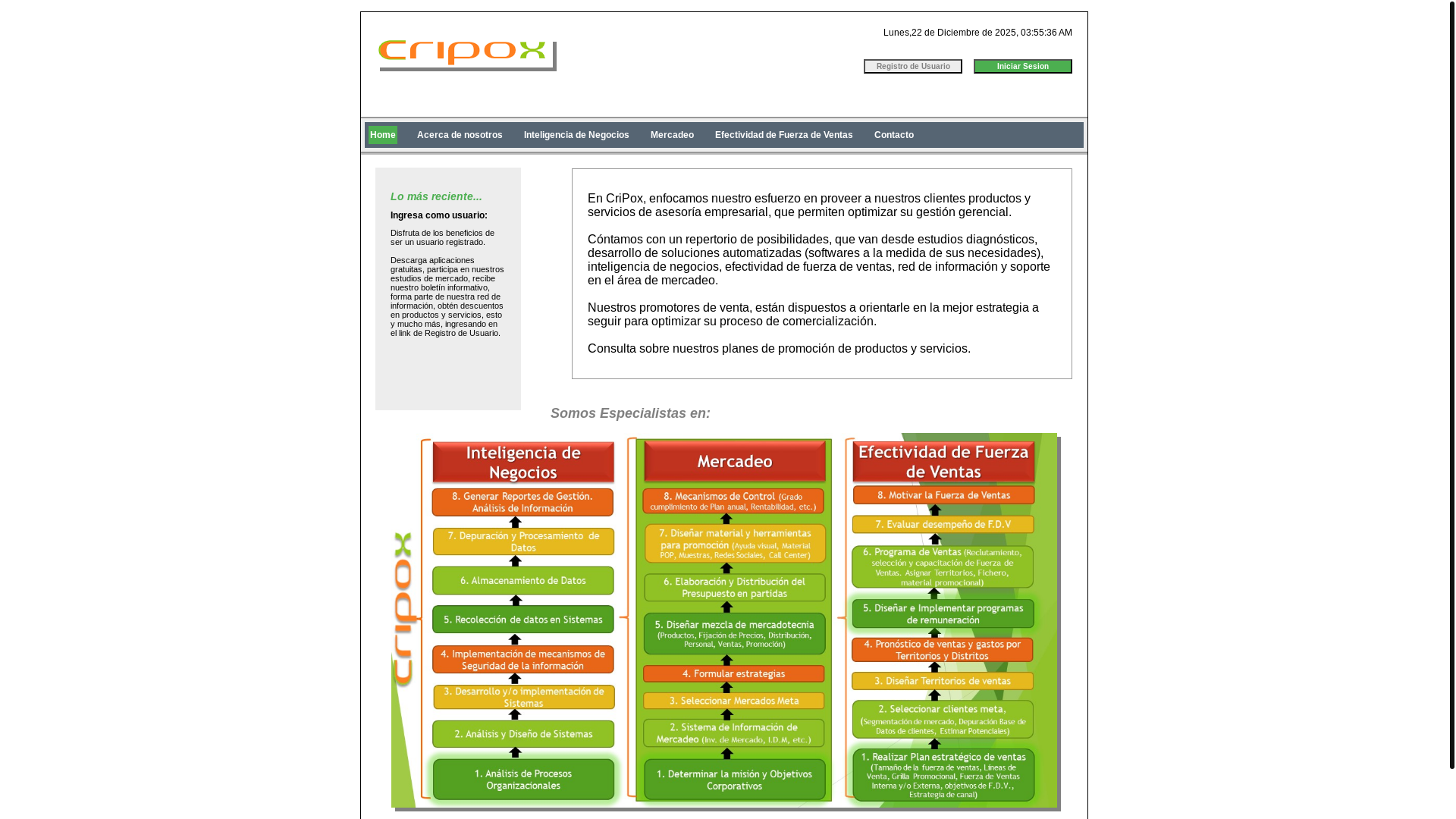 website screenshot of https://cripox.com