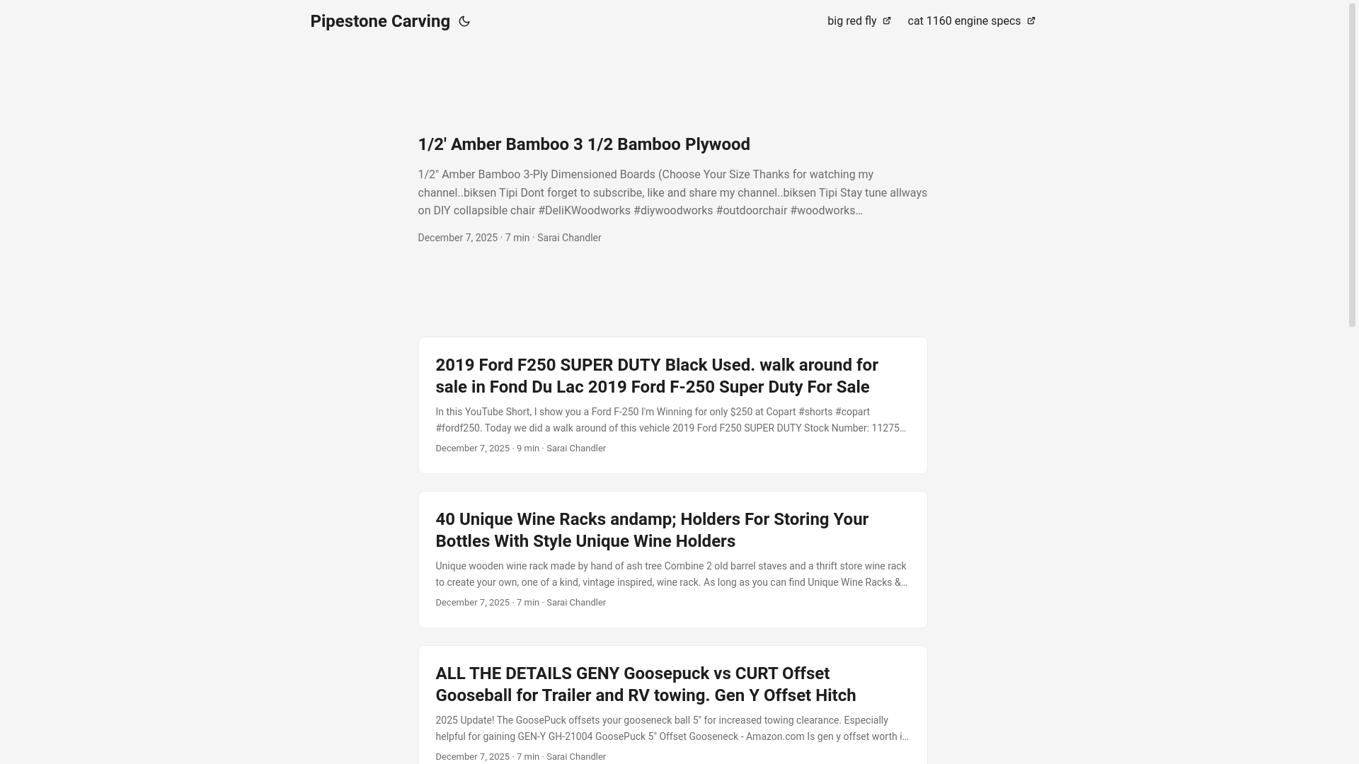 website screenshot of https://pipestonecarving.pages.dev/