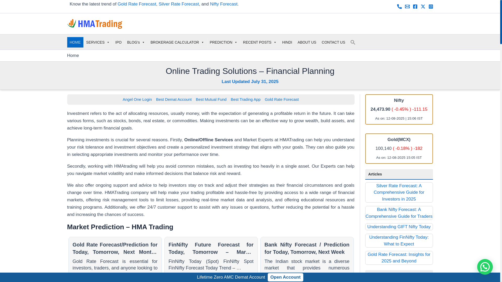 website screenshot of https://hmatrading.in/