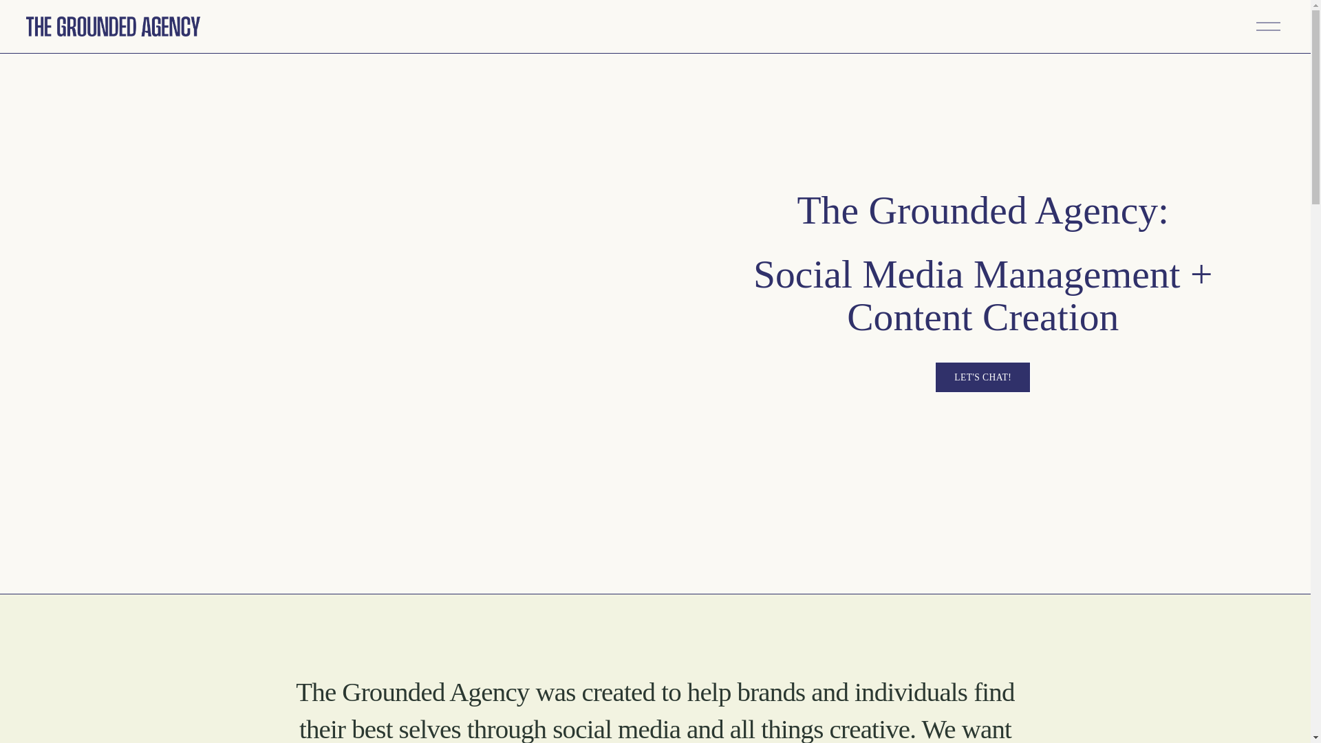 website screenshot of https://thegroundedagency.com/