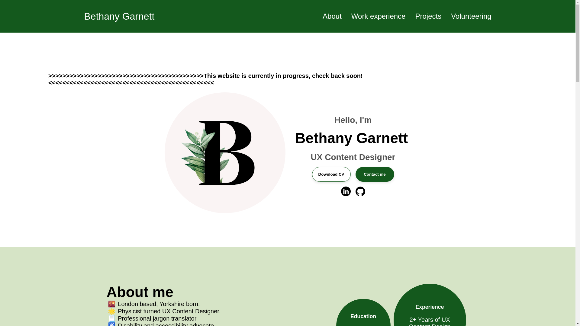 website screenshot of https://garnettbethe.com/