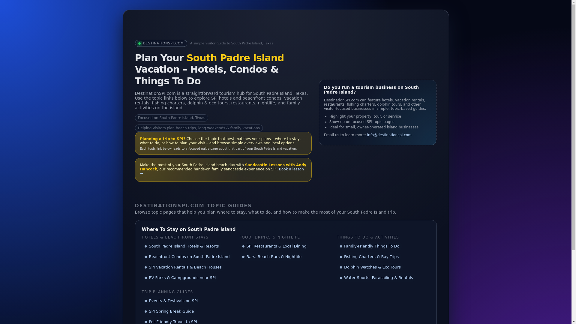 website screenshot of https://destinationspi-uvtjg.kinsta.page