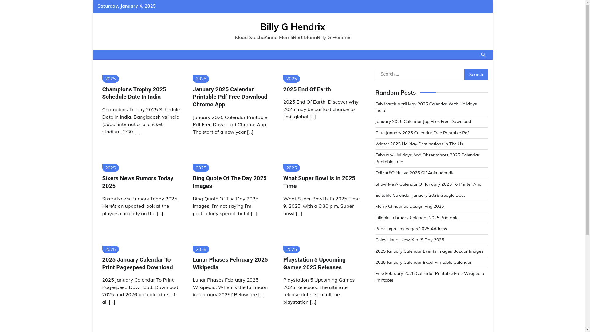 website screenshot of https://billyghendrixd.pages.dev/