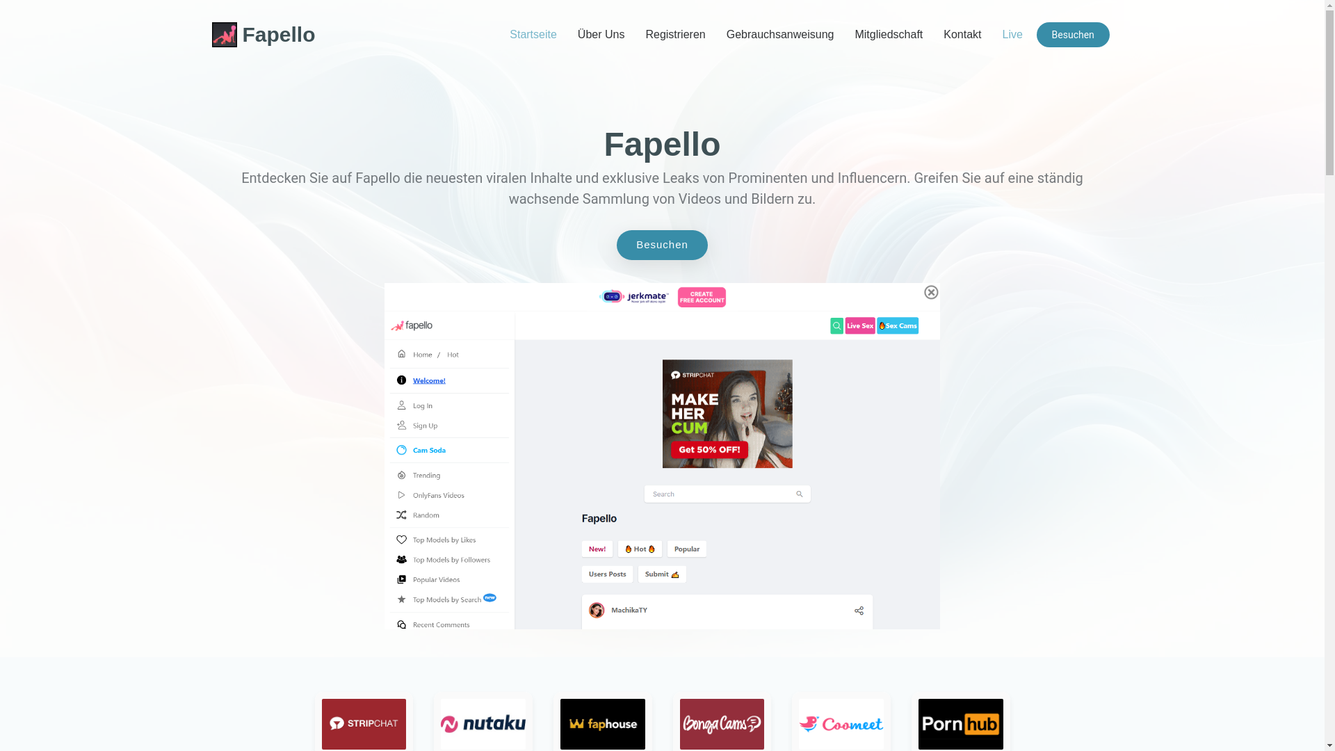 website screenshot of https://fapello-german.com/