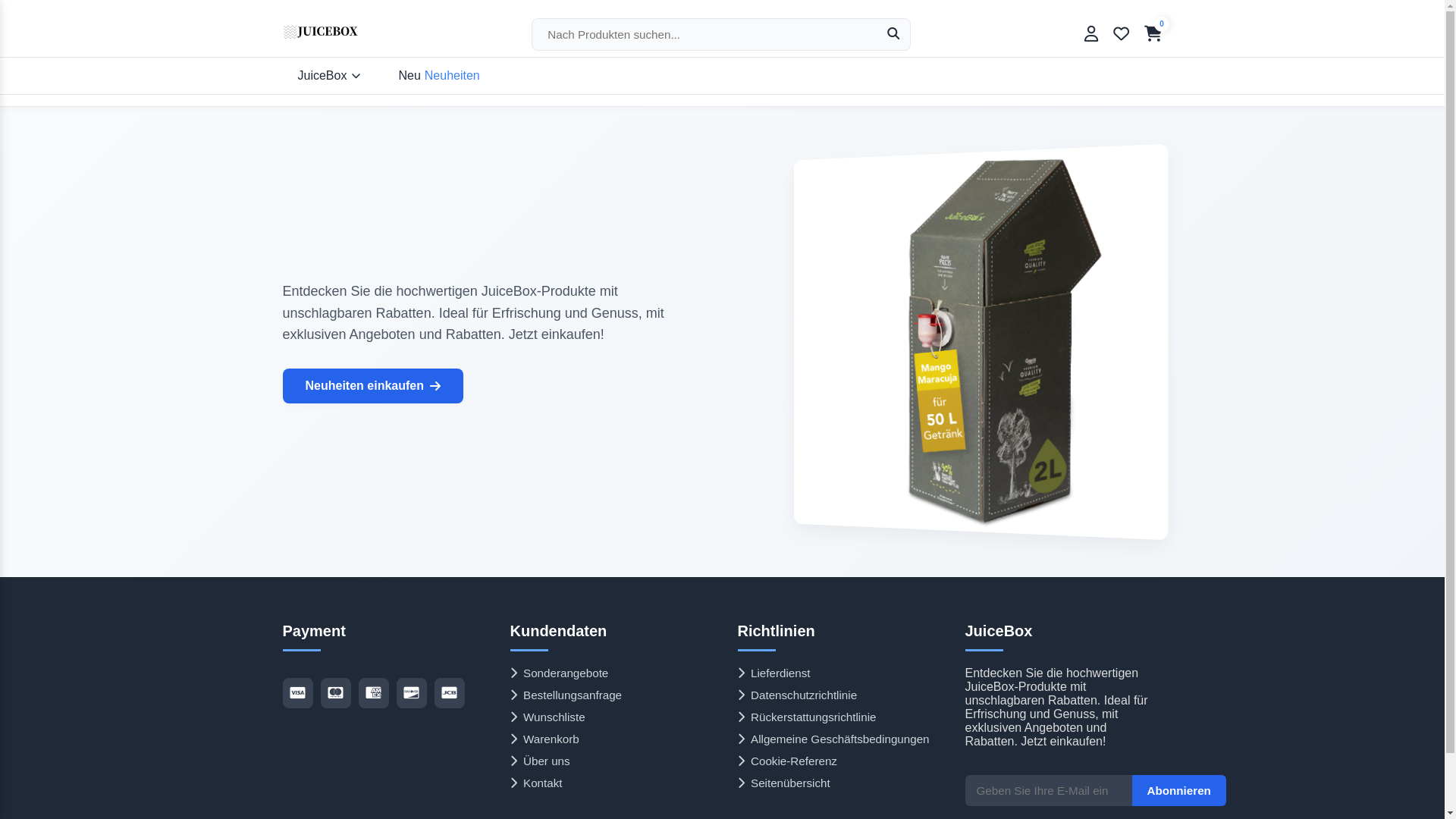 website screenshot of https://juicechrismart.shop/