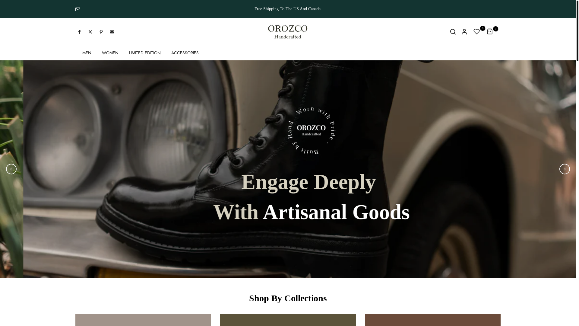 website screenshot of https://orozcohandcrafted.com/