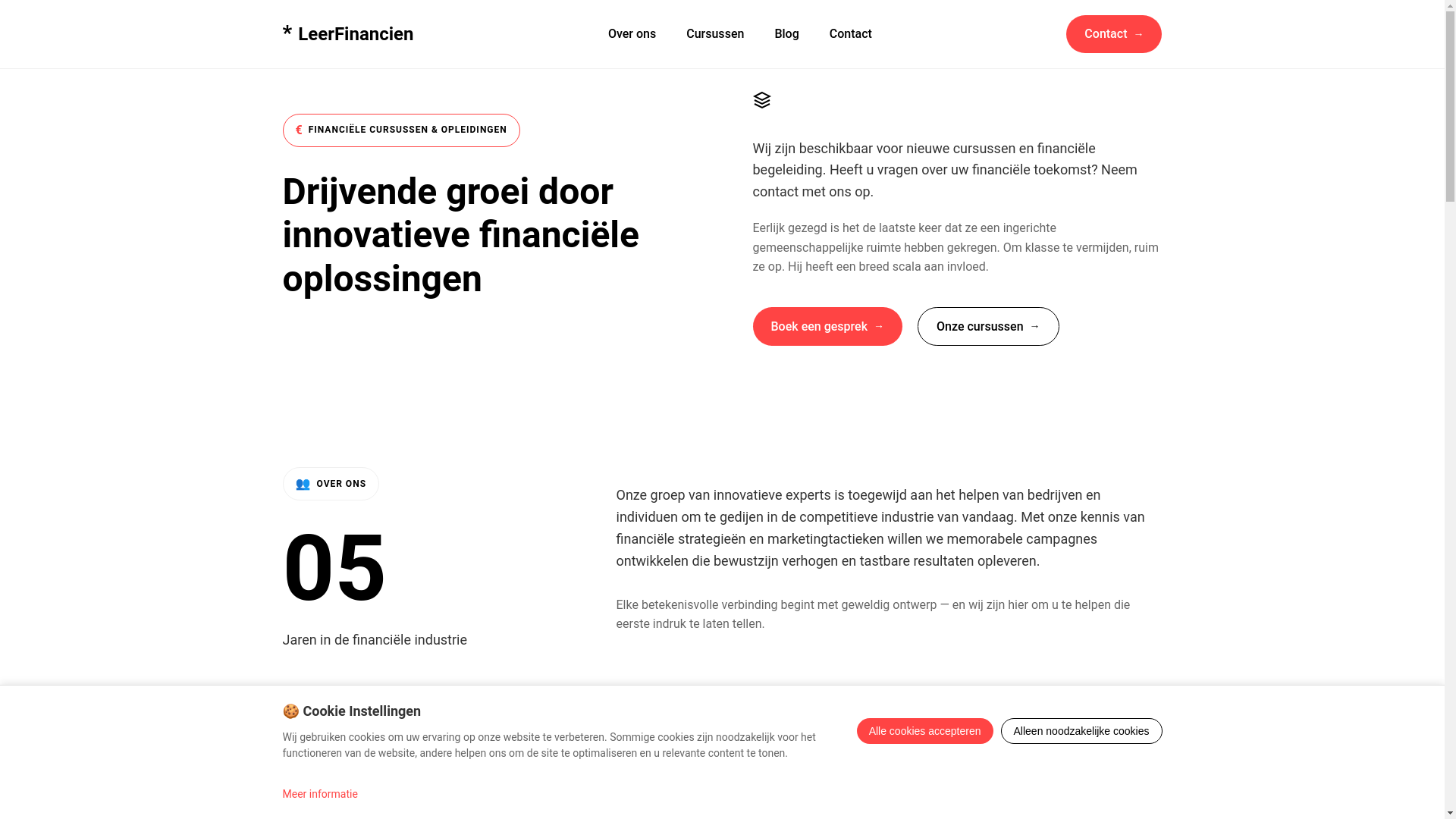 website screenshot of https://leerfinancien.com/
