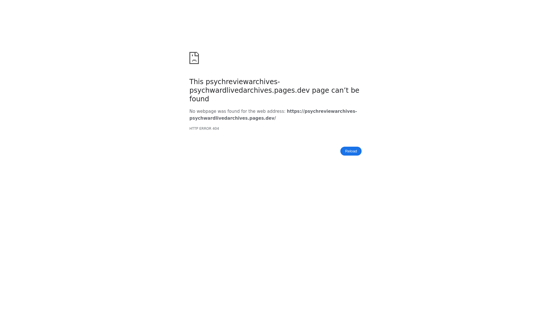 website screenshot of https://psychreviewarchives-psychwardlivedarchives.pages.dev/