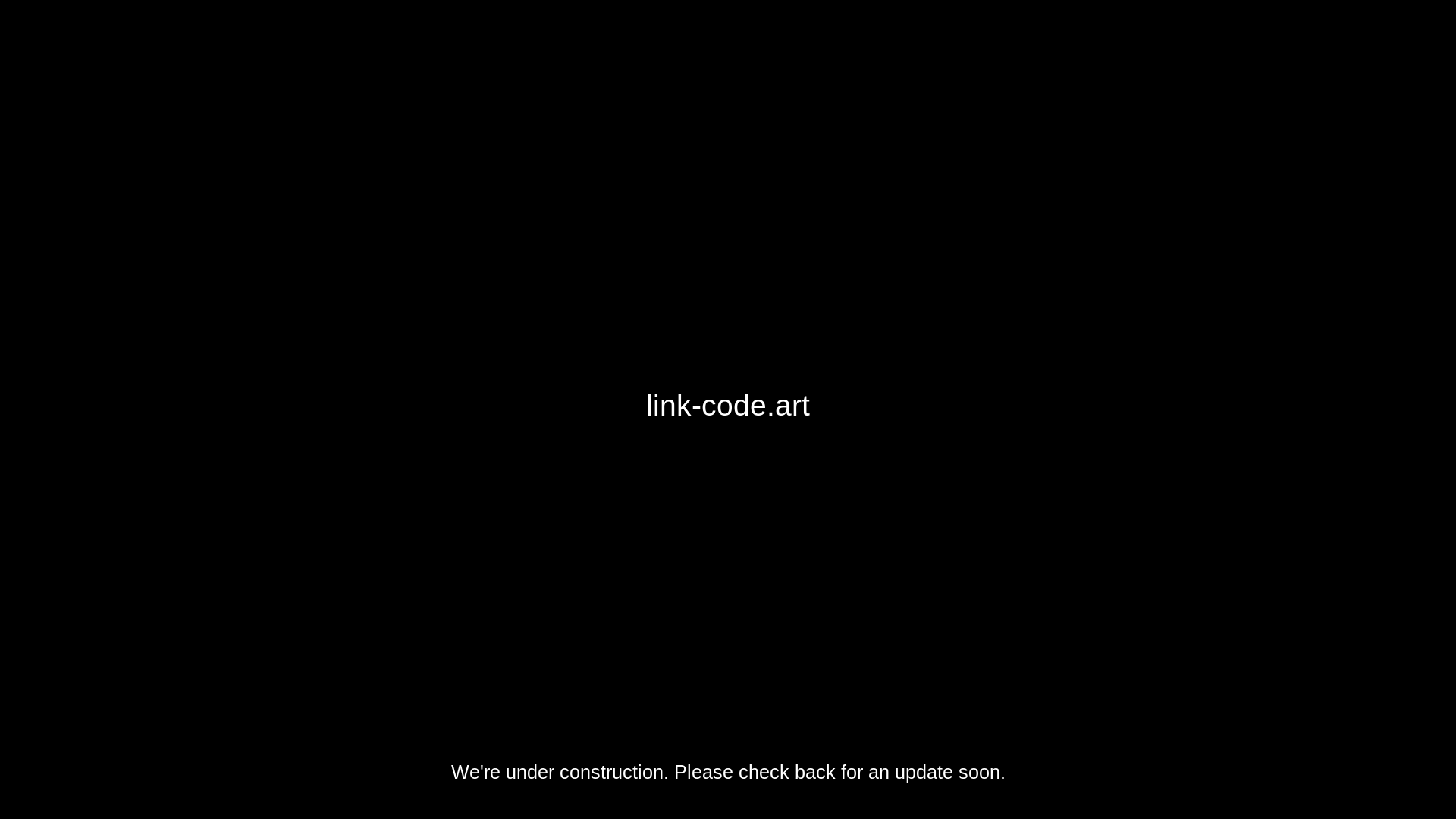 website screenshot of https://link-code.art/