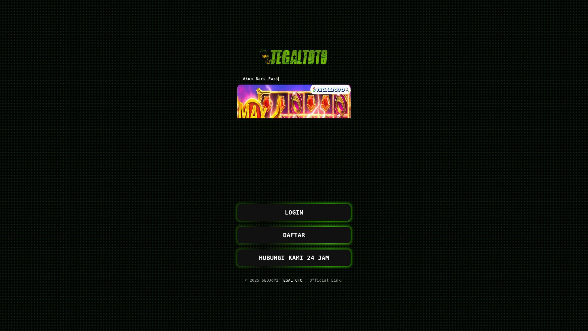 website screenshot of https://tegalganteng.pages.dev/