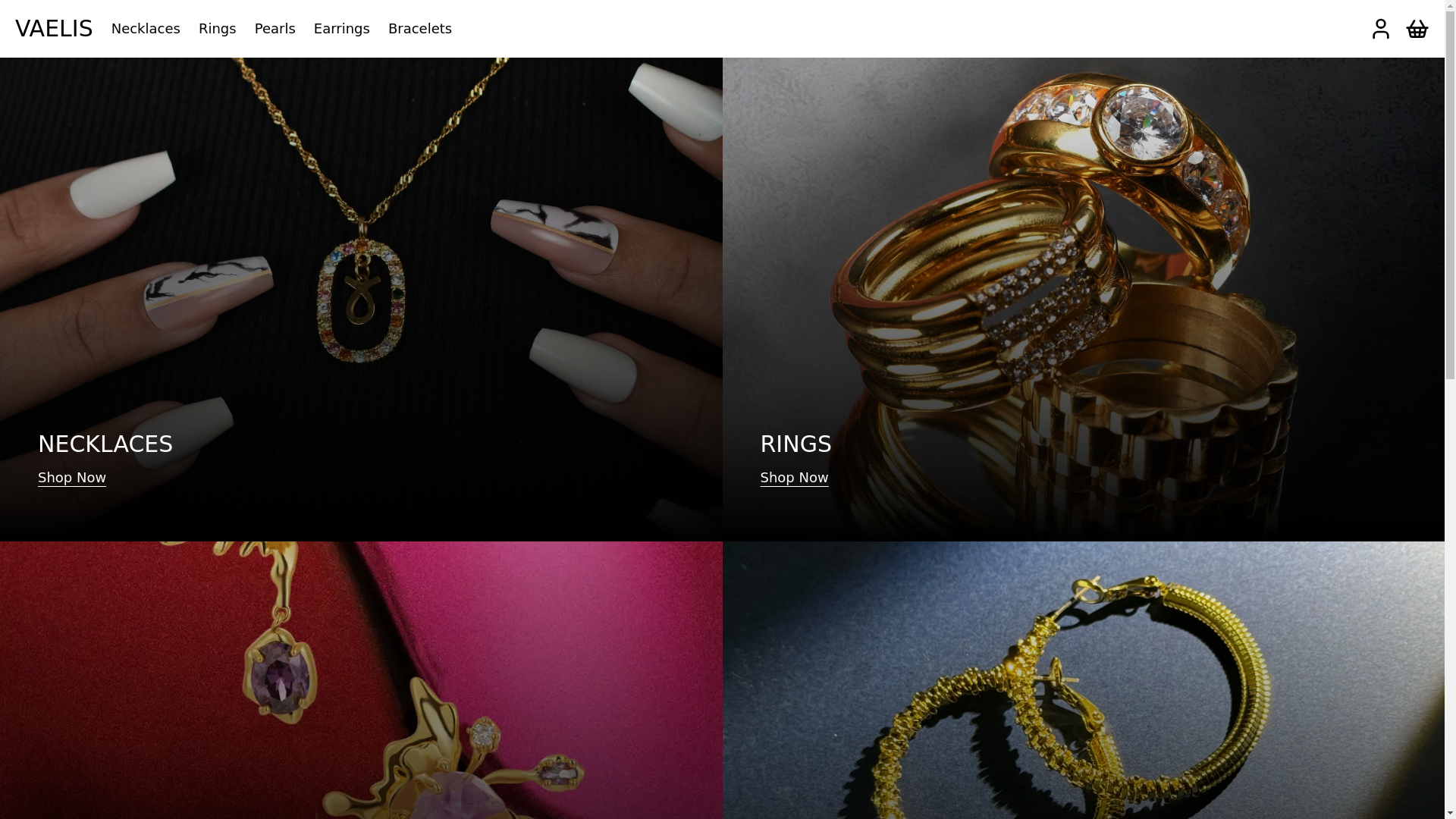 website screenshot of https://vaelis-shop.pages.dev/