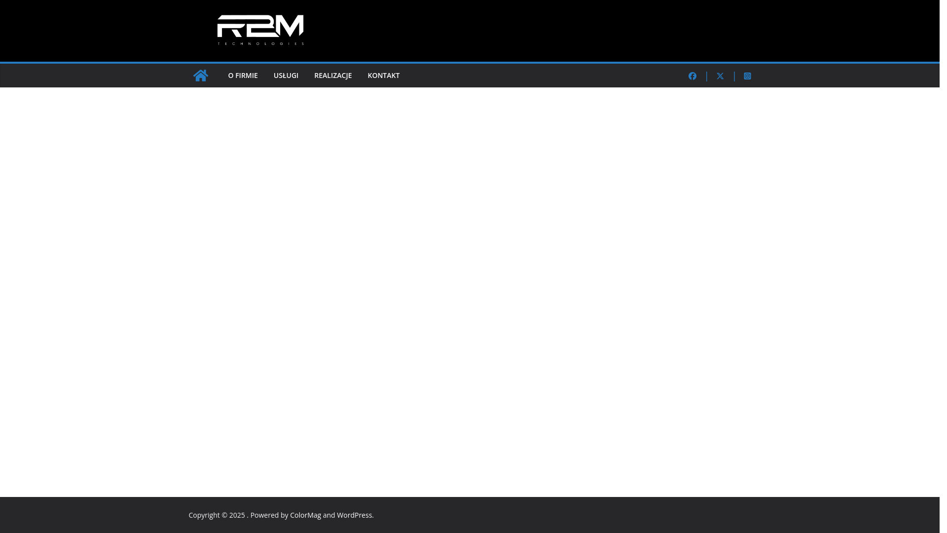 website screenshot of https://rbm-technologies.pl/