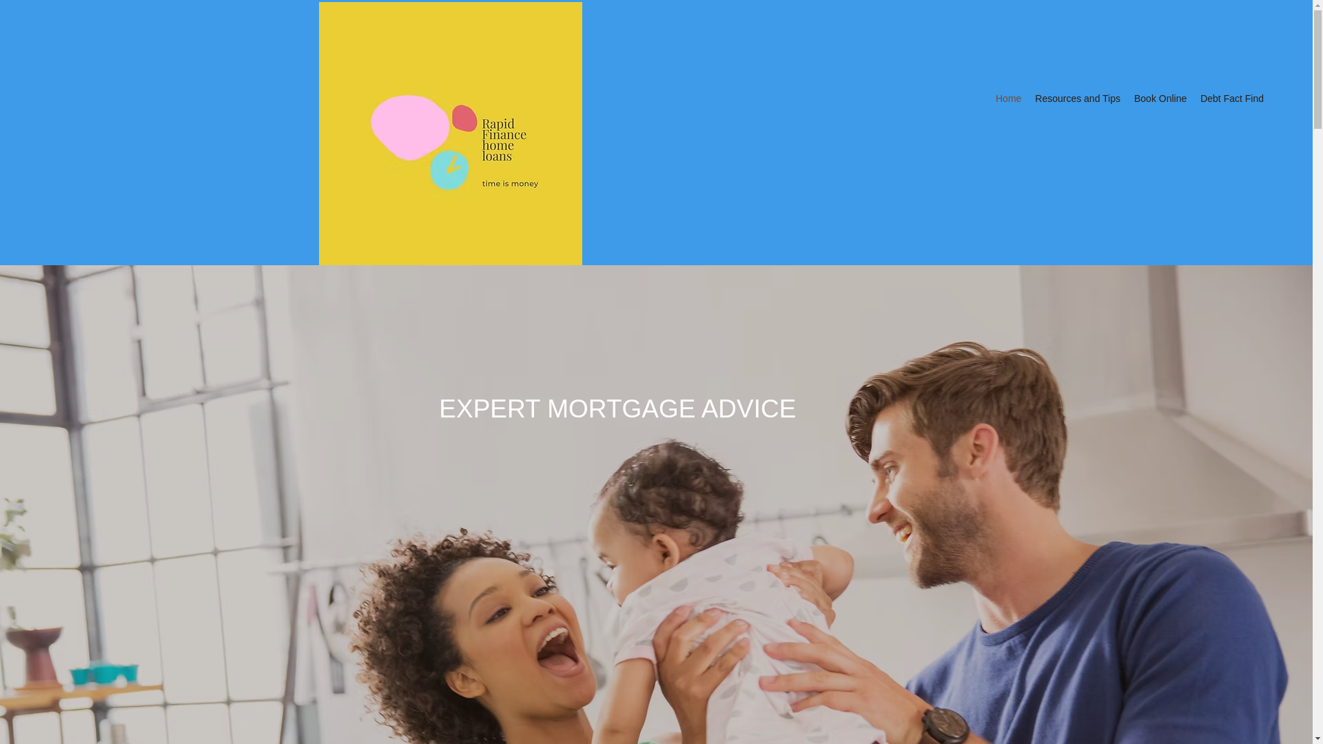 website screenshot of https://rapidfinancehomeloans.online/