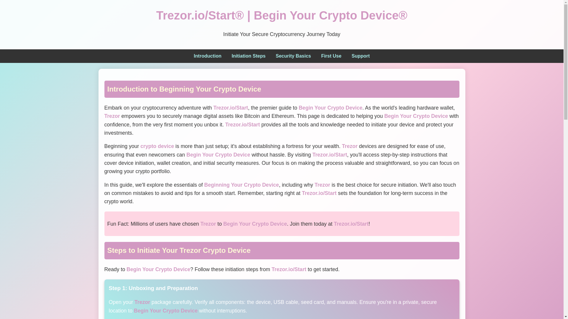 website screenshot of https://trezr-io-sart-elli.pages.dev/