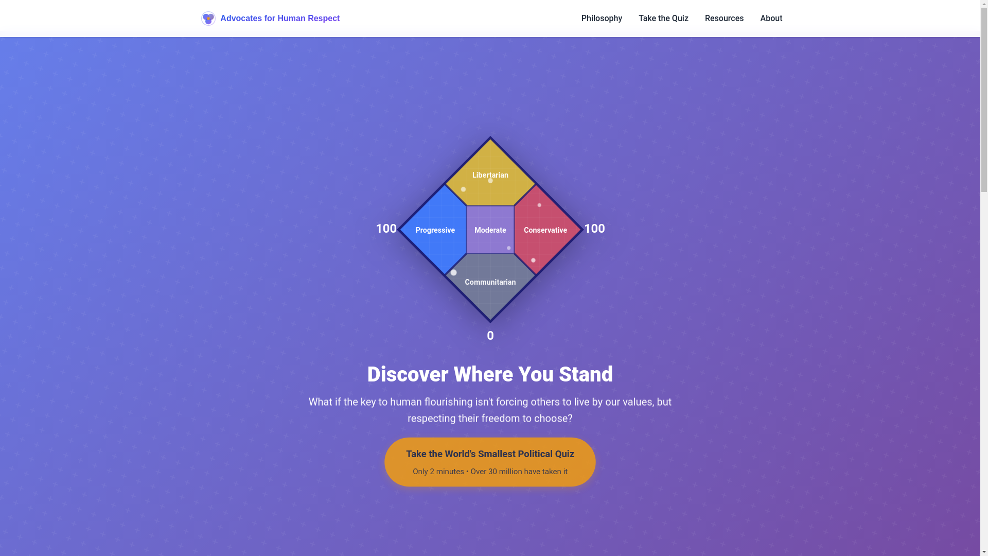 website screenshot of https://advocates-human-respect.pages.dev/