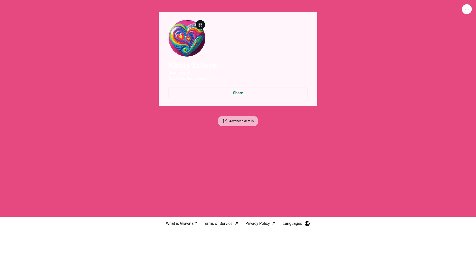website screenshot of https://kirstyesteve.link/