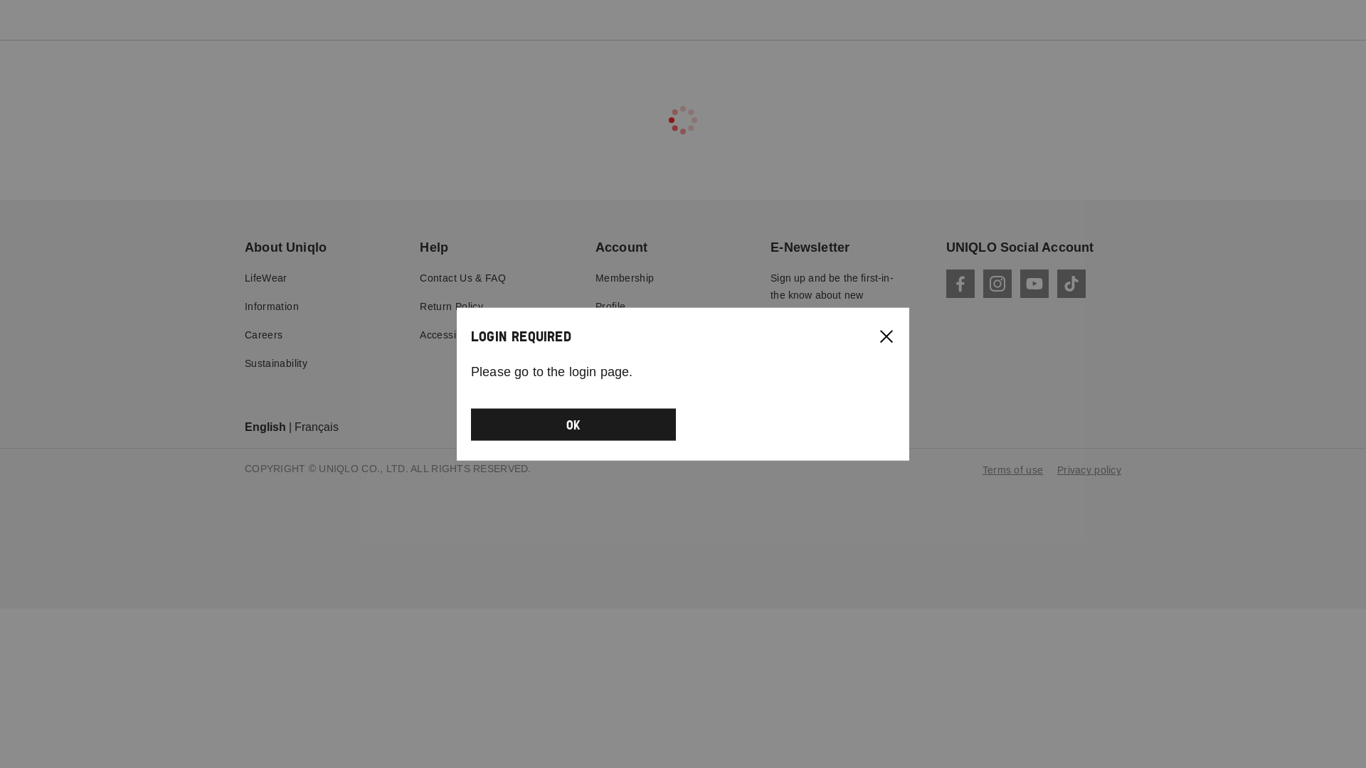 website screenshot of https://www.uniqlo.com/ca/en/checkout/payment