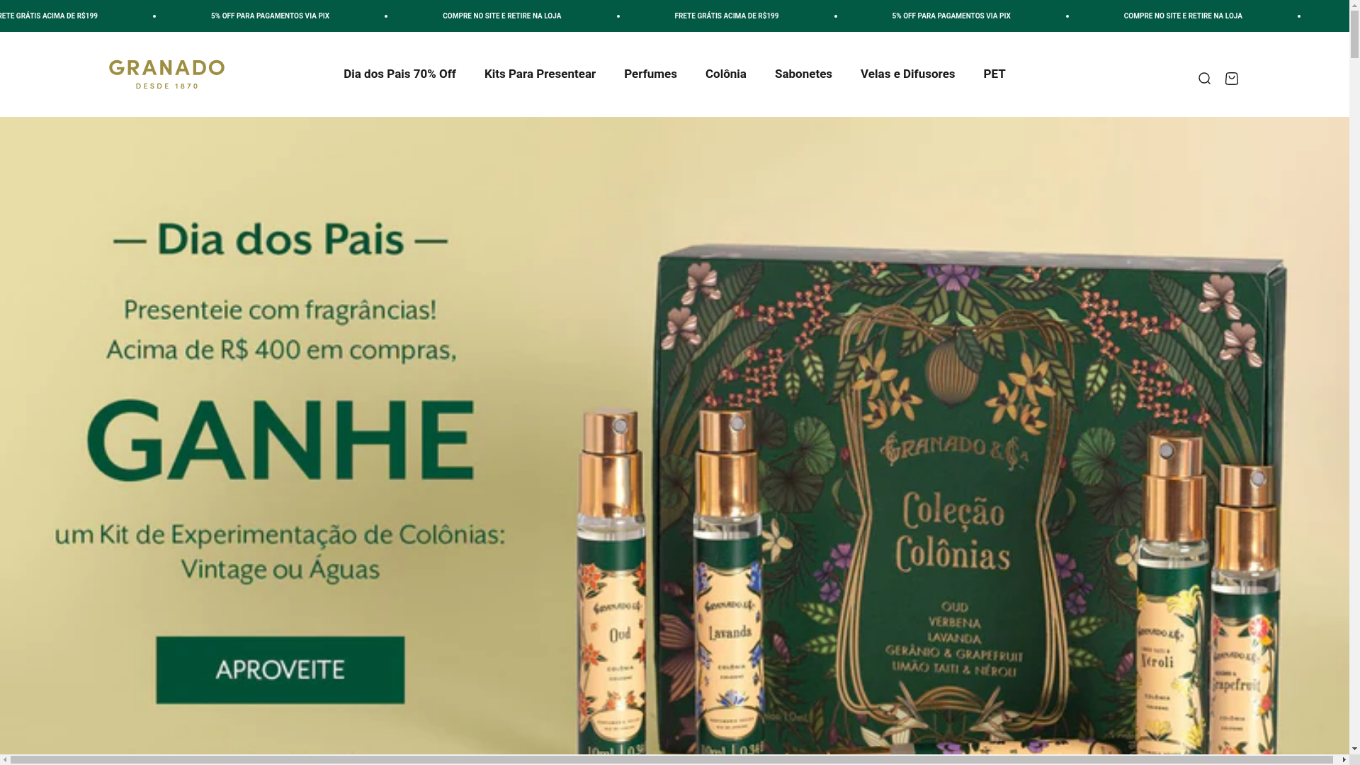 website screenshot of https://agranadoficial.com/