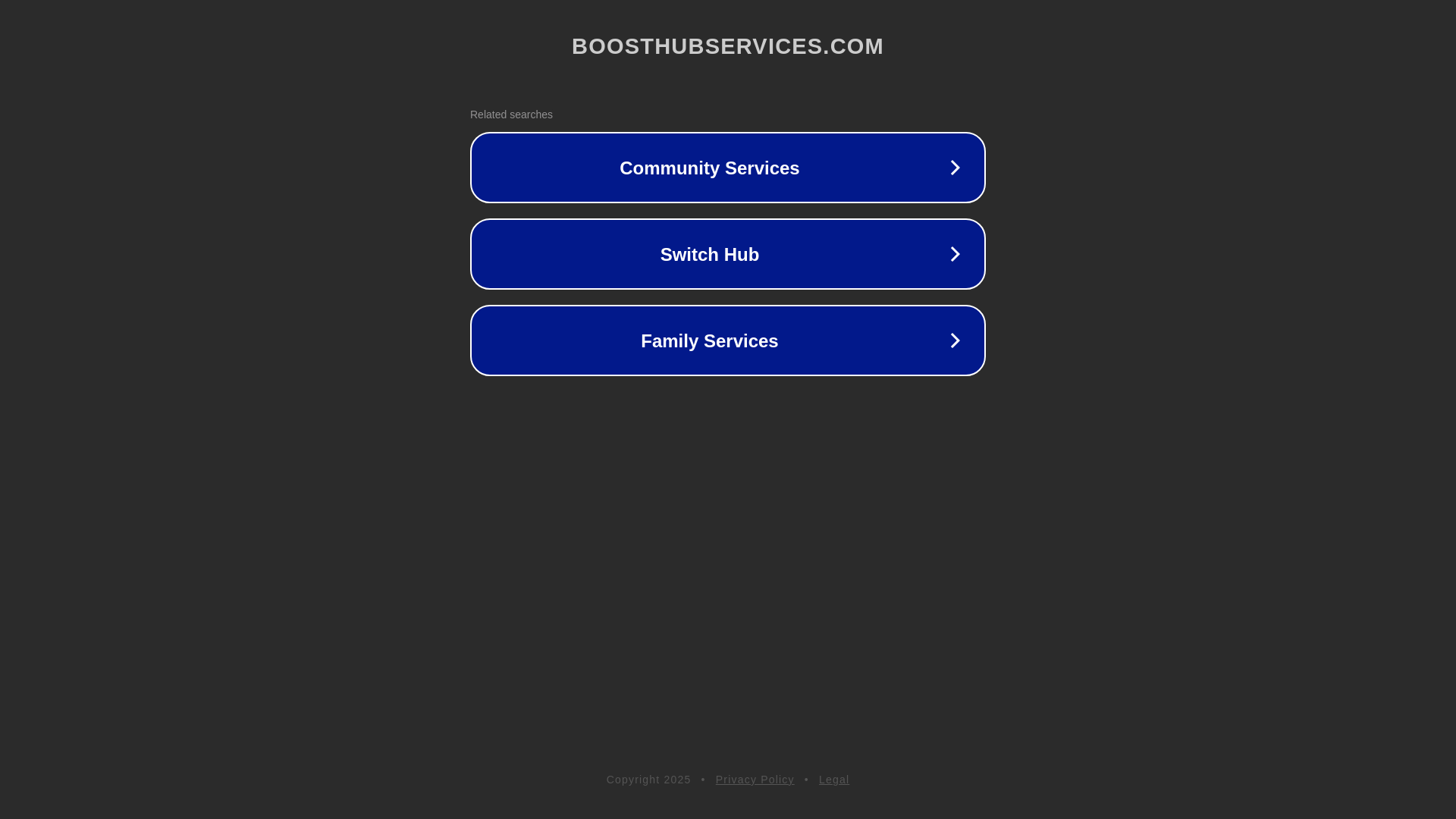 website screenshot of https://boosthubservices.com/
