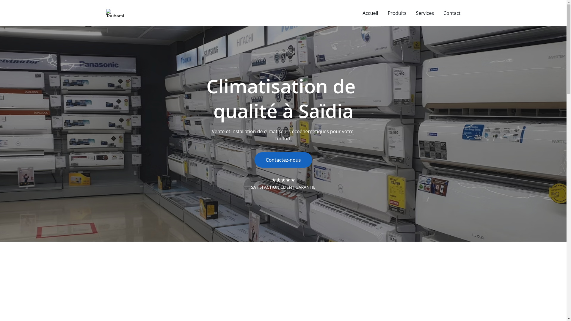 website screenshot of https://touhami-travaux.shop/