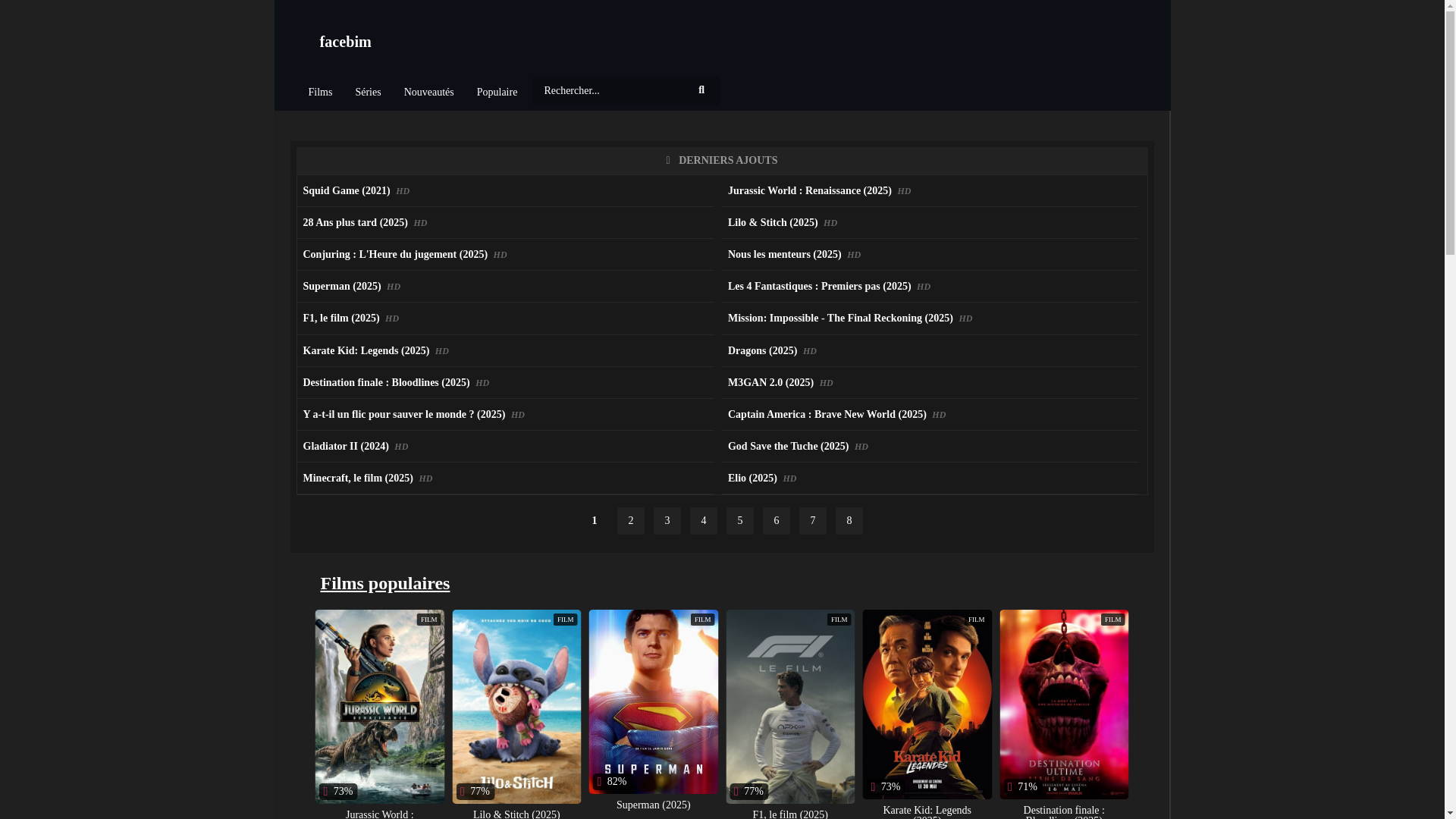 website screenshot of https://facebim.net/