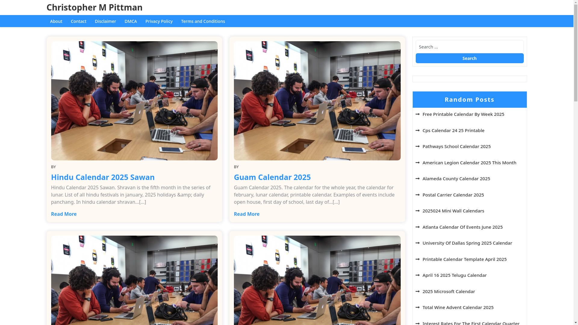website screenshot of https://christophermpittmand.pages.dev/