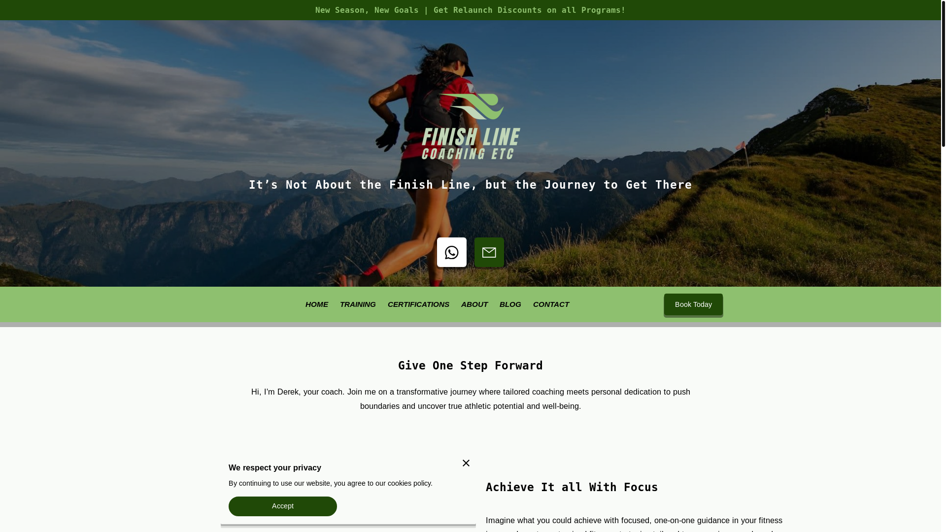 website screenshot of https://finishlinecoachingetc.com/