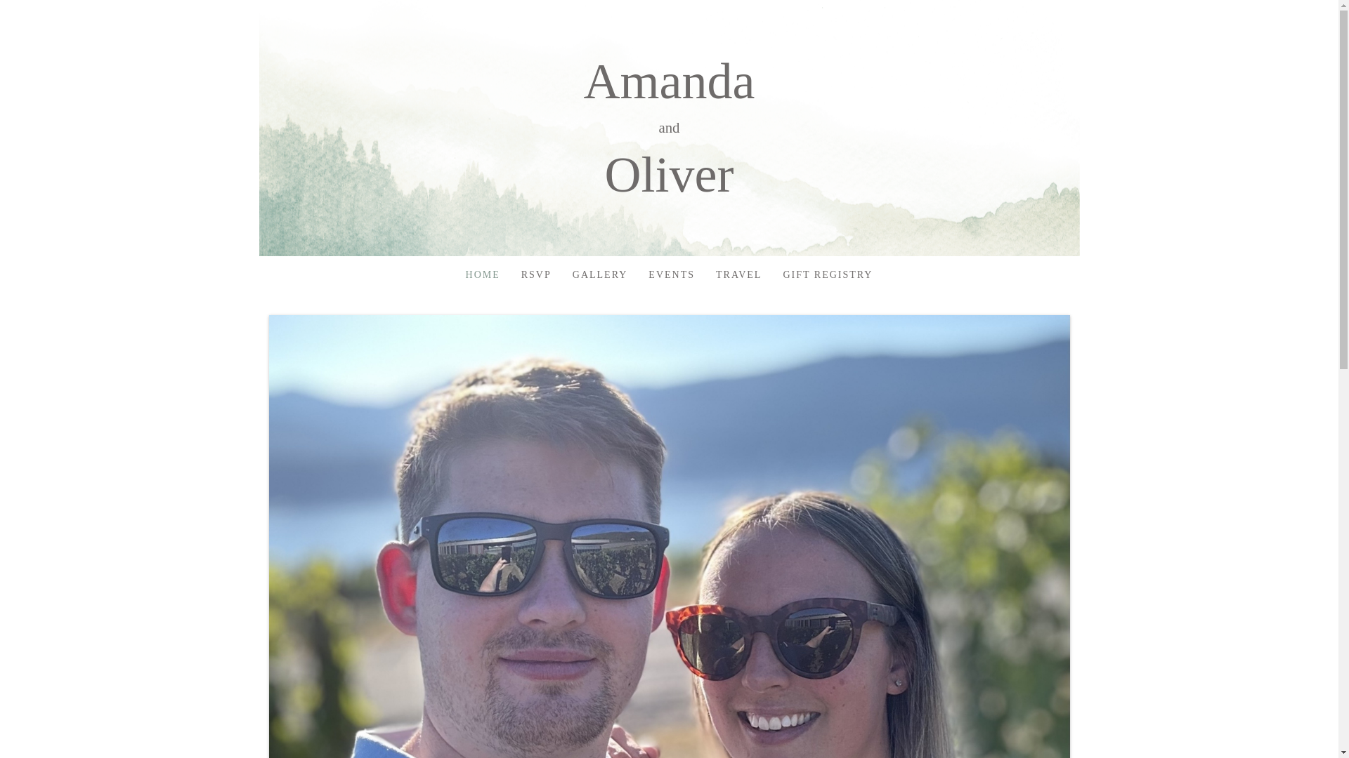 website screenshot of https://oliverandamanda.wedding/