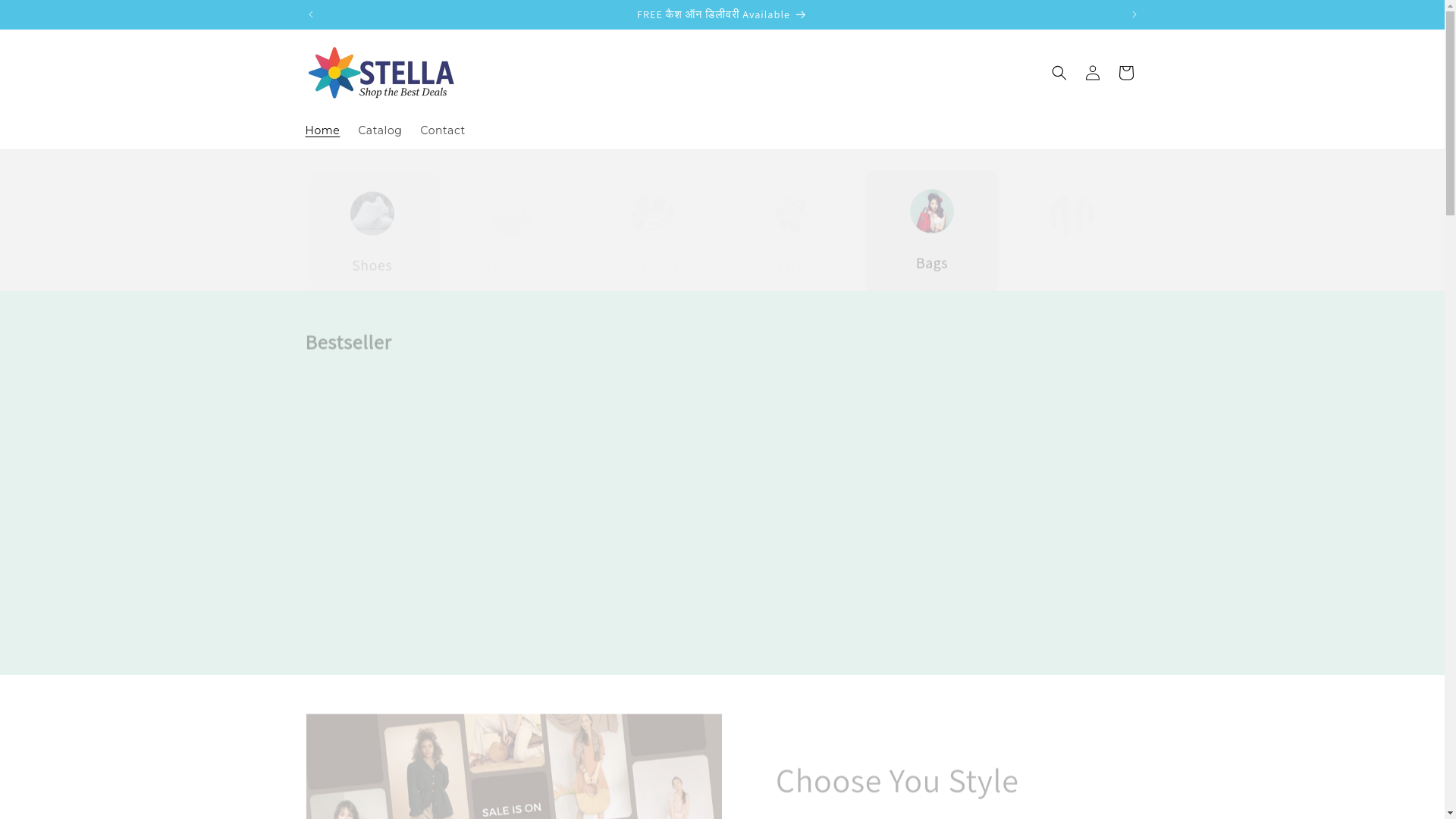 website screenshot of https://stellashop.in/