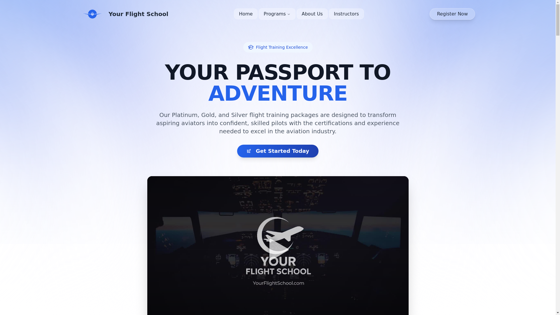 website screenshot of https://flight-path-landing-page.pages.dev/
