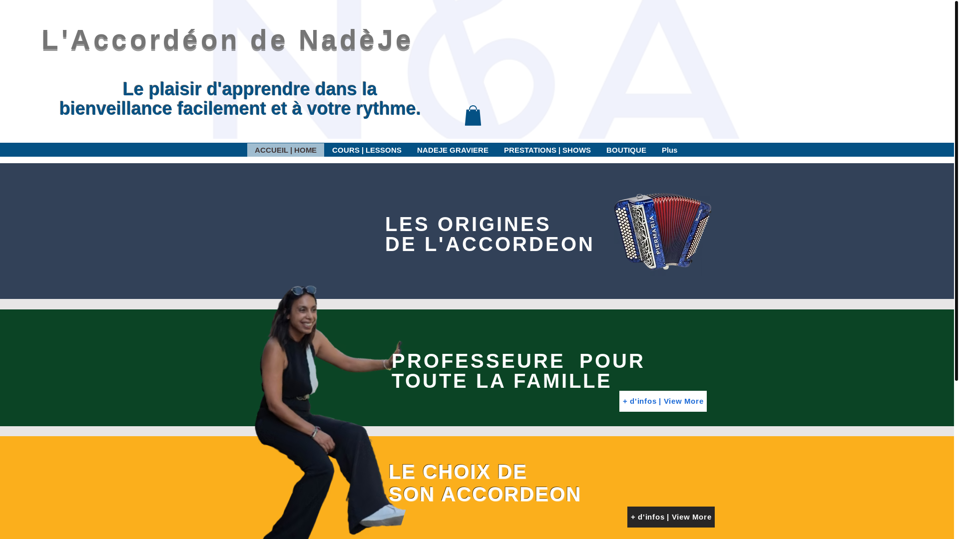 website screenshot of https://nadegegraviere.com/