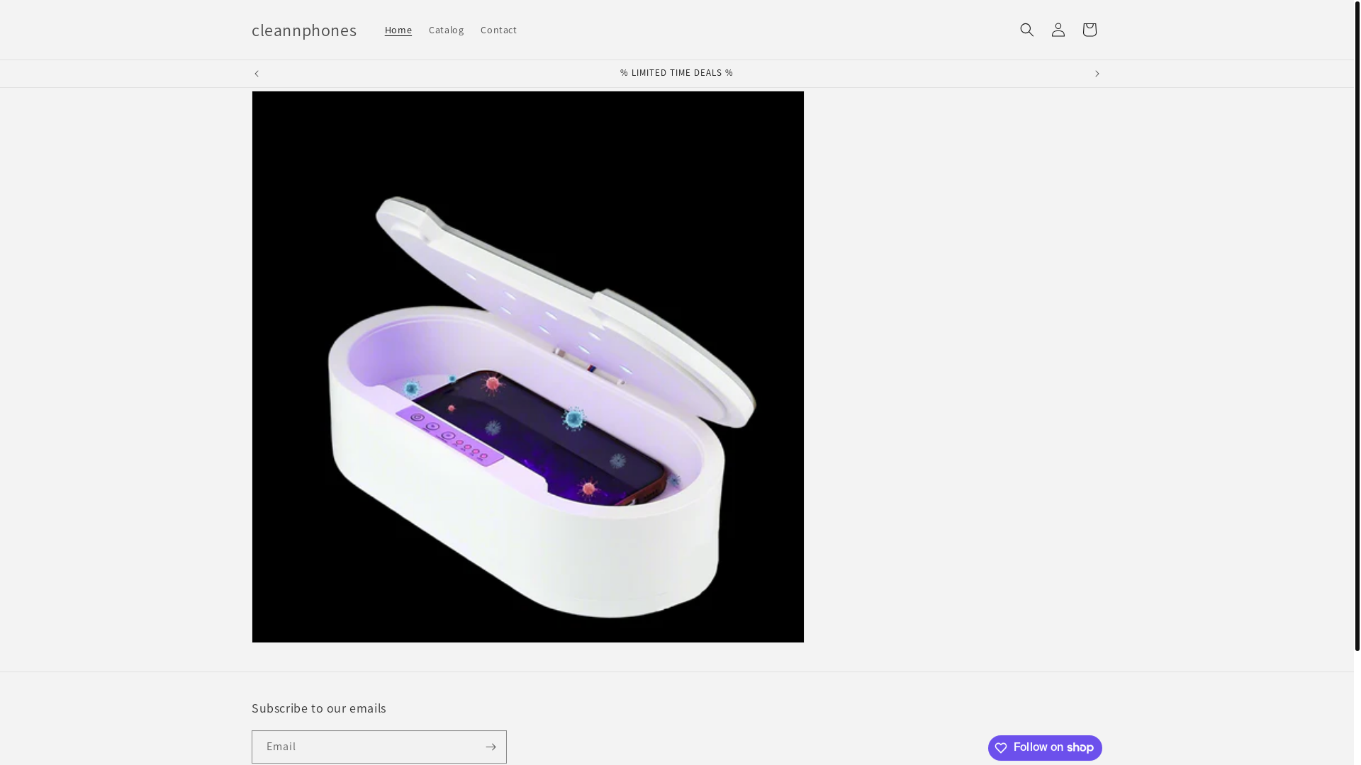 website screenshot of https://cleannphones.com/