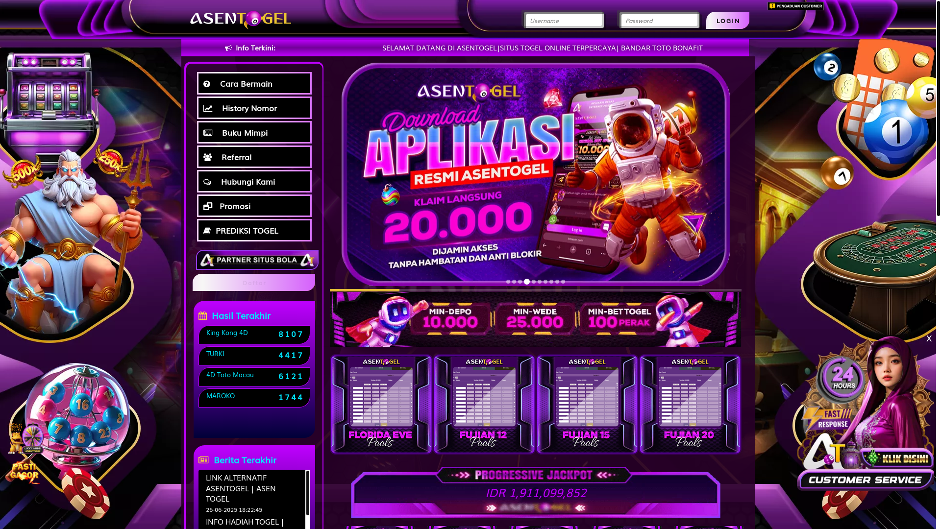 website screenshot of https://pastiasentogel.land/
