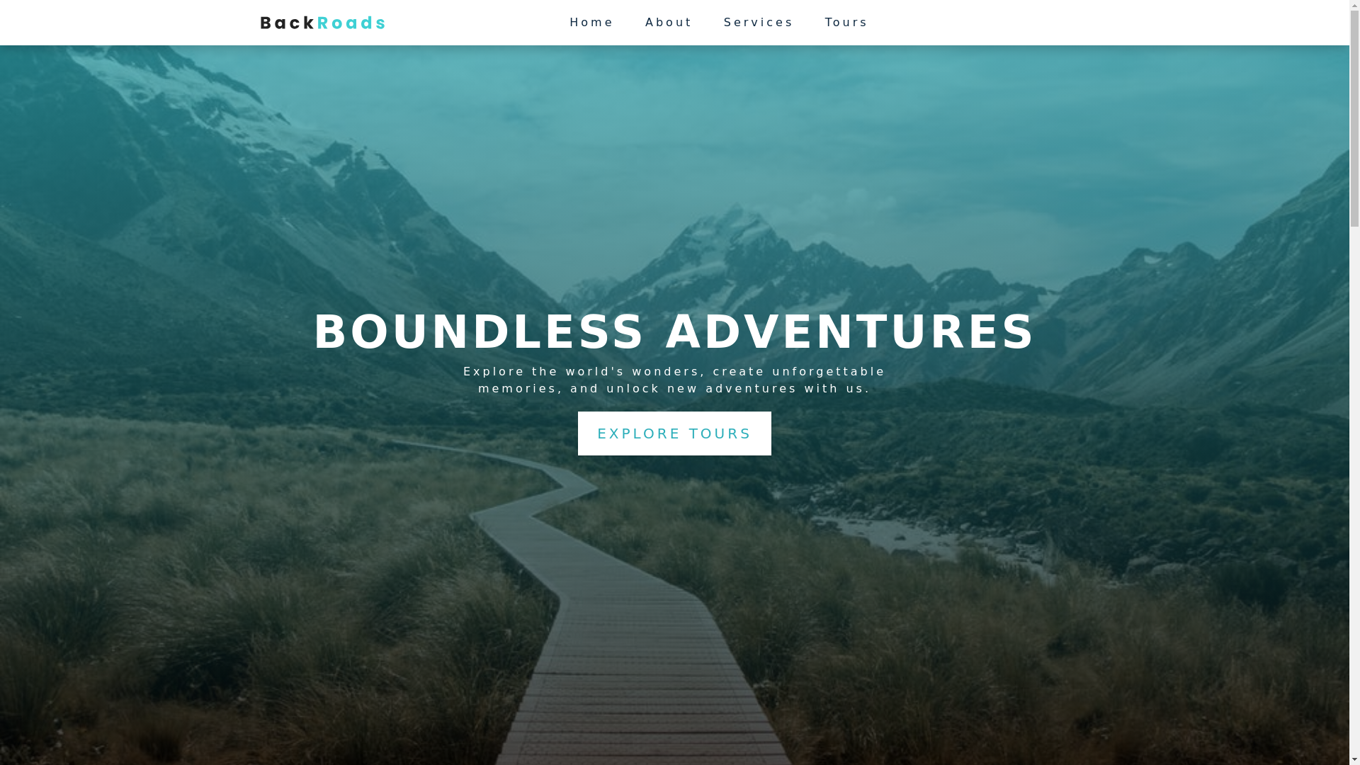website screenshot of https://backroads-web1.pages.dev/