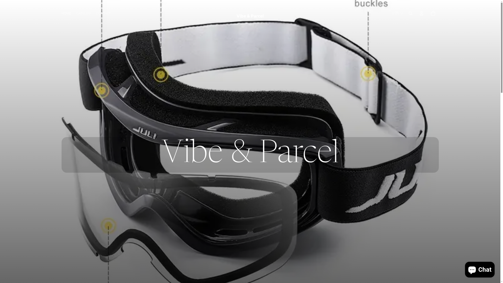 website screenshot of https://vibeparcel.com/