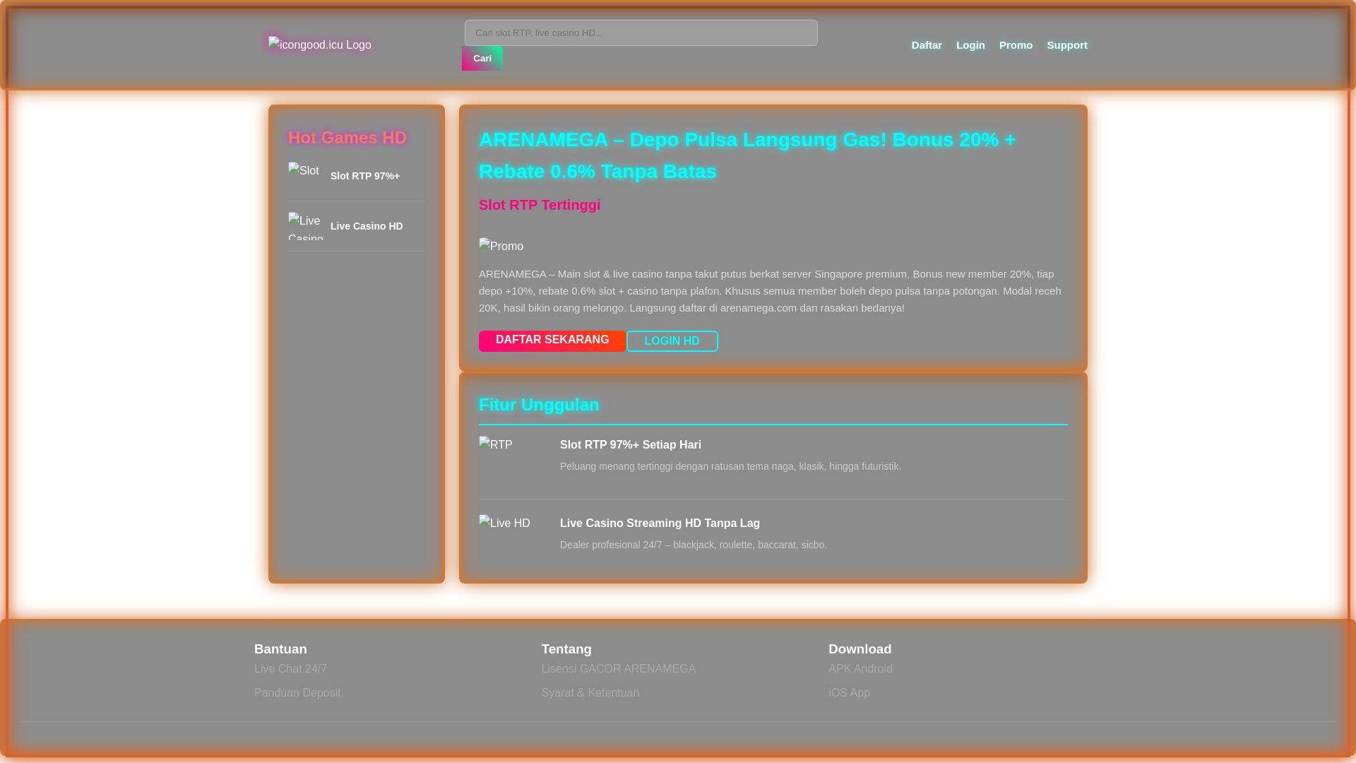 website screenshot of https://gilearenabro.sbs/