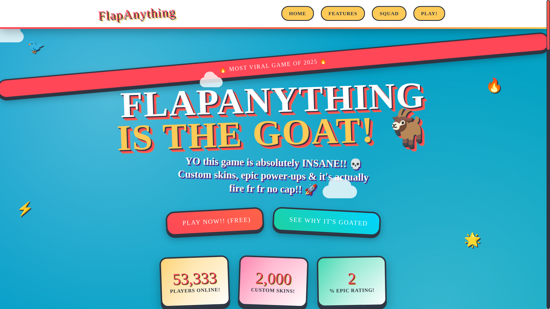 website screenshot of https://flapanything.pages.dev/